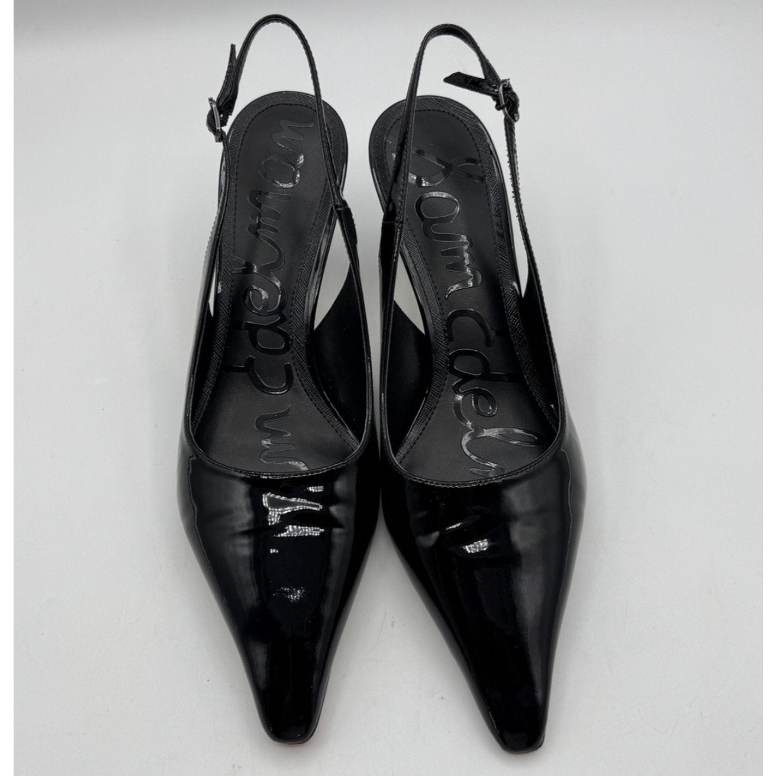 Sam Edelman Bianka Sling Black Lea Leather Pump Women's 10m, Women's — image 4 of 6