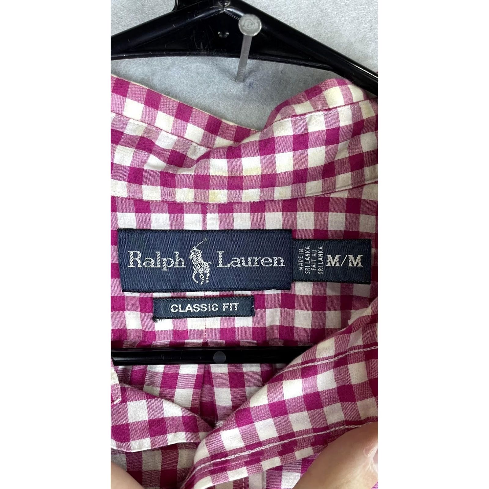 Ralph Lauren Ralph Lauren Shirt Mens M Pink Check Long Sleeve Button-Down Pony Logo Size US M / EU 48-50 / 2 - 3 Thumbnail