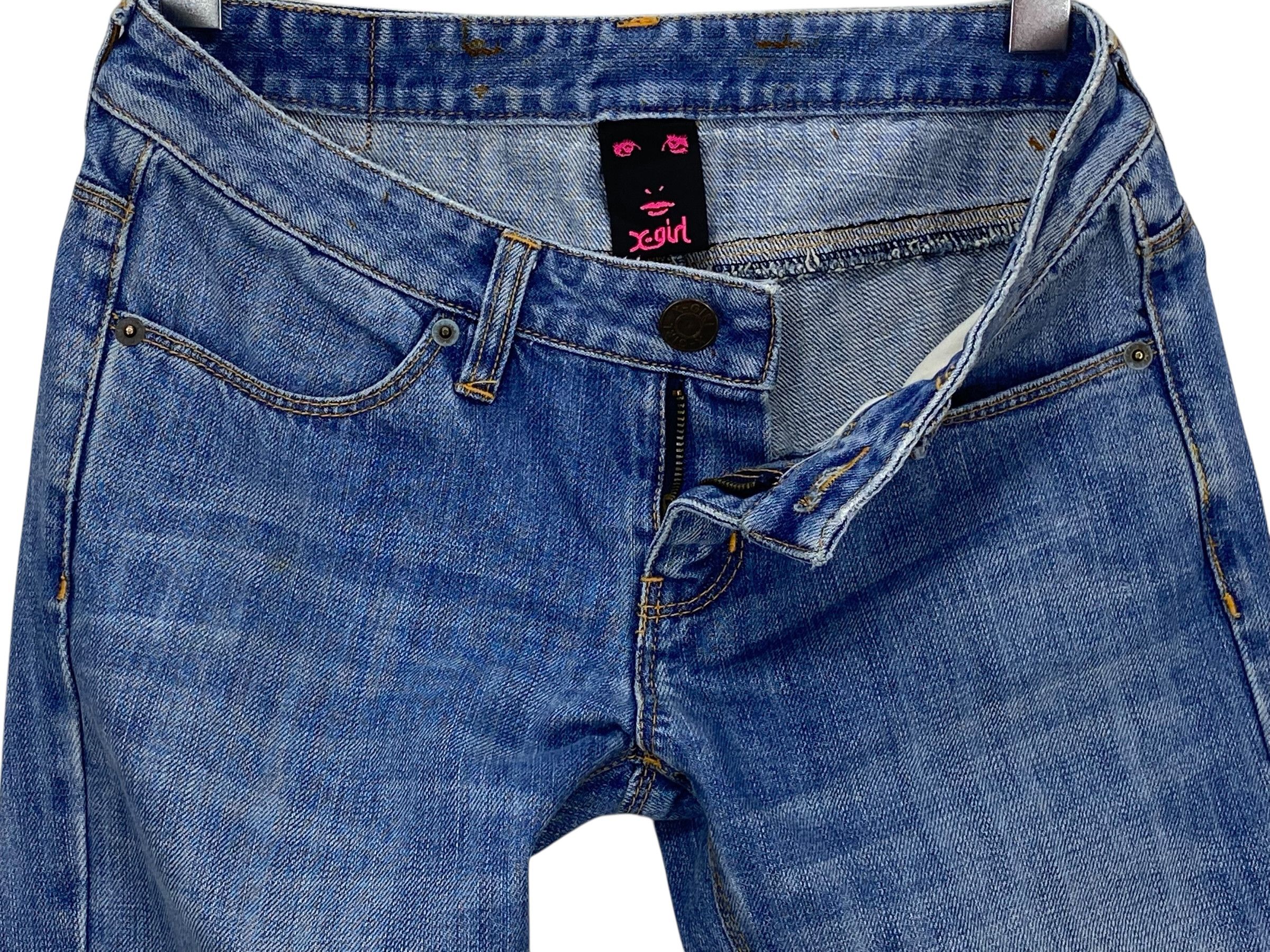 Japanese Brand X-girl Low Rise Jeans Size 27" / US 4 / IT 40 - 8 Thumbnail