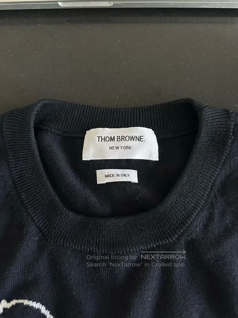 Thom Browne Thom Browne Blue Sweater Size US XL / EU 56 / 4 - 3 Thumbnail