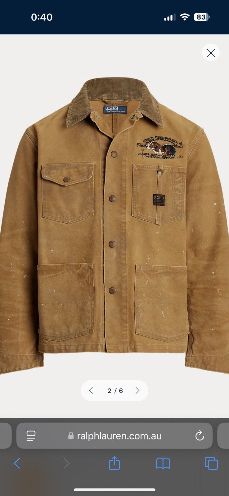 Polo Ralph Lauren polo ralph lauren polo country canvas jacket Size US S / EU 44-46 / 1 - 9 Thumbnail