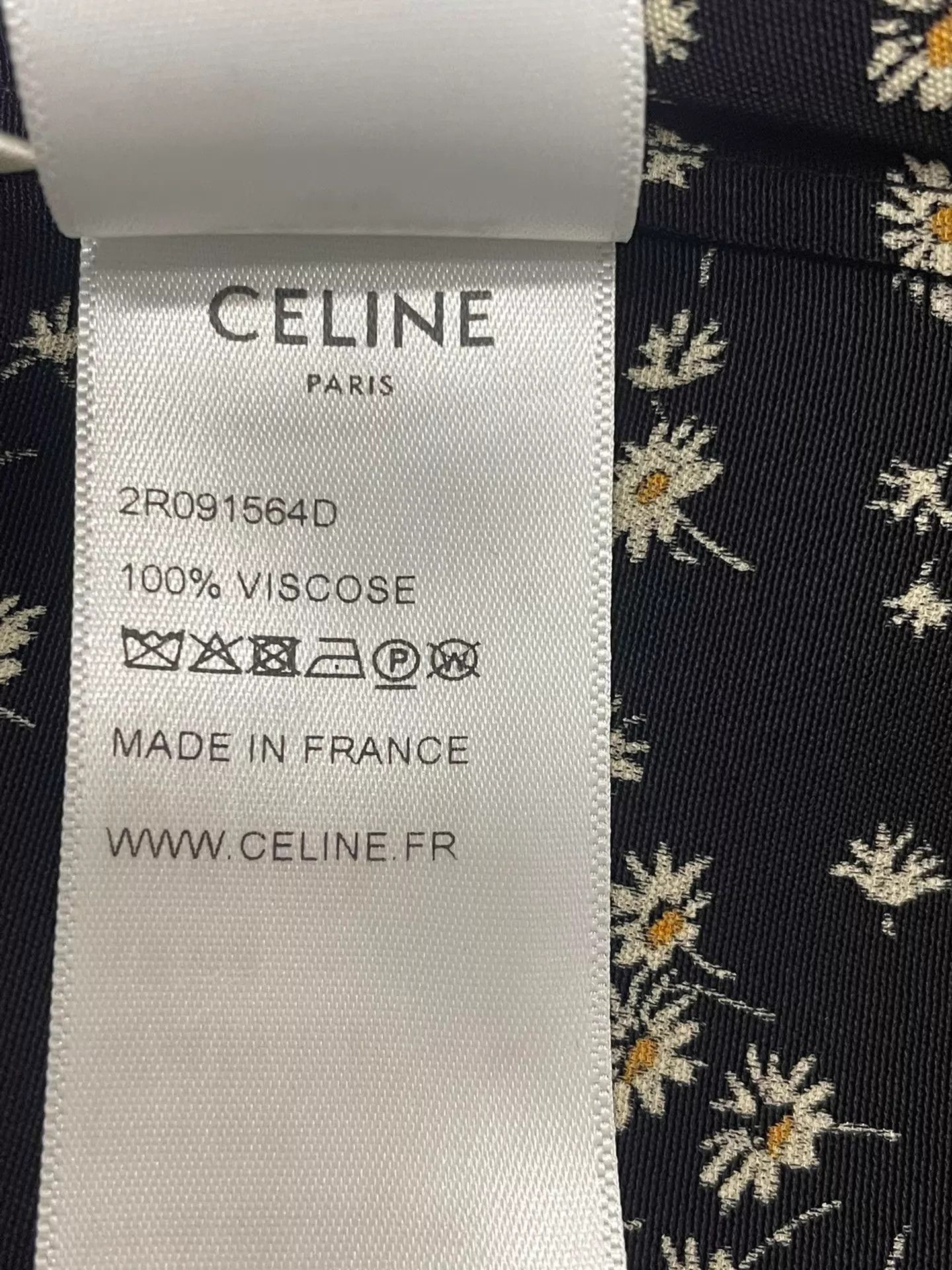 Celine Celine black floral long dress women's 38 Size XS / US 0-2 / IT 36-38 - 6 Thumbnail