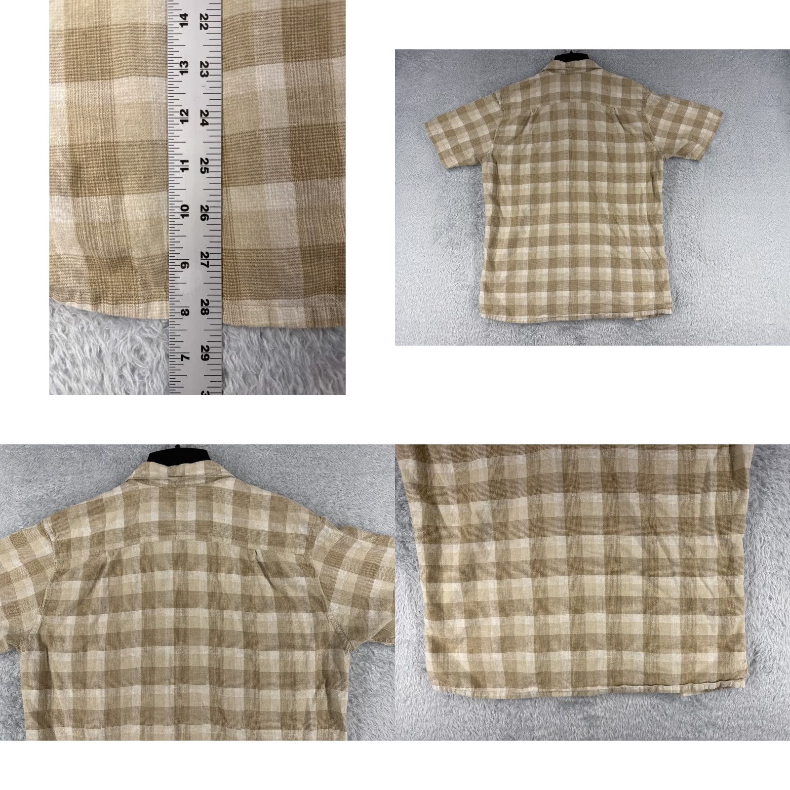 Patagonia VINTAGE Patagonia Shirt Adult Medium Beige Plaid Hemp Button-Up Pocket Size US M / EU 48-50 / 2 - 9 Thumbnail