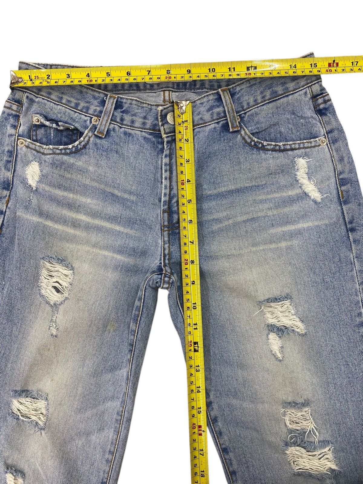 Japanese Brand Japanese Brand Asid Distressed Style Straight Cut Jeans Size US 30 / EU 46 - 7 Thumbnail