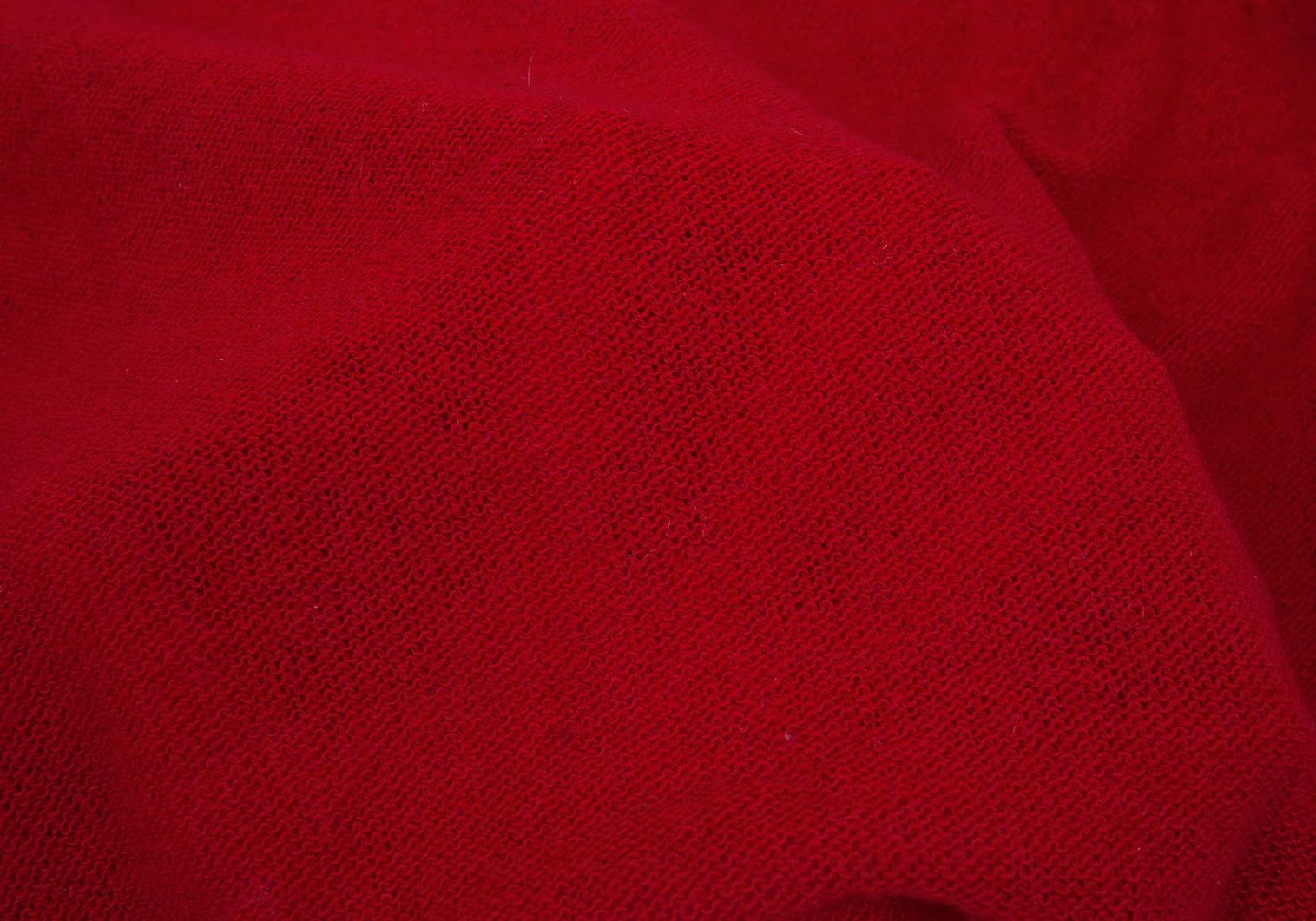 Comme des Garcons Homme Plus Oversized High Neck Knit Sweater in Red, Size M Size US M / EU 48-50 / 2 - 11 Thumbnail