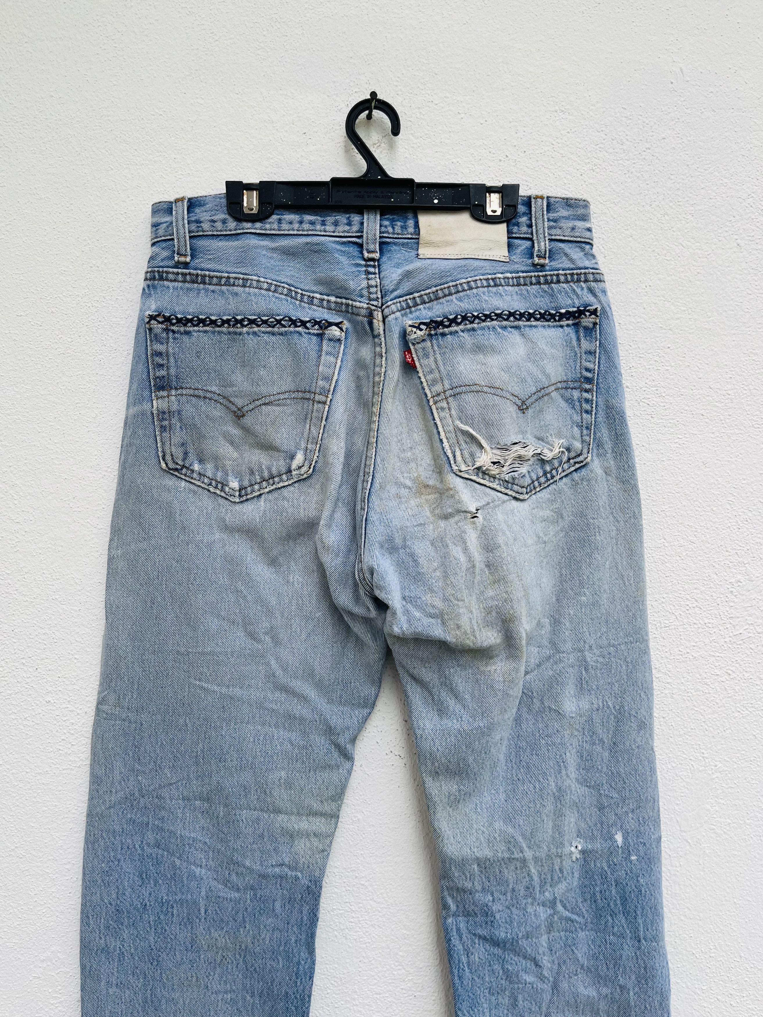Japanese Brand × Levi's Vintage Clothing Vintage Levis Distressed Japanese Designer Style Size US 30 / EU 46 - 9 Thumbnail