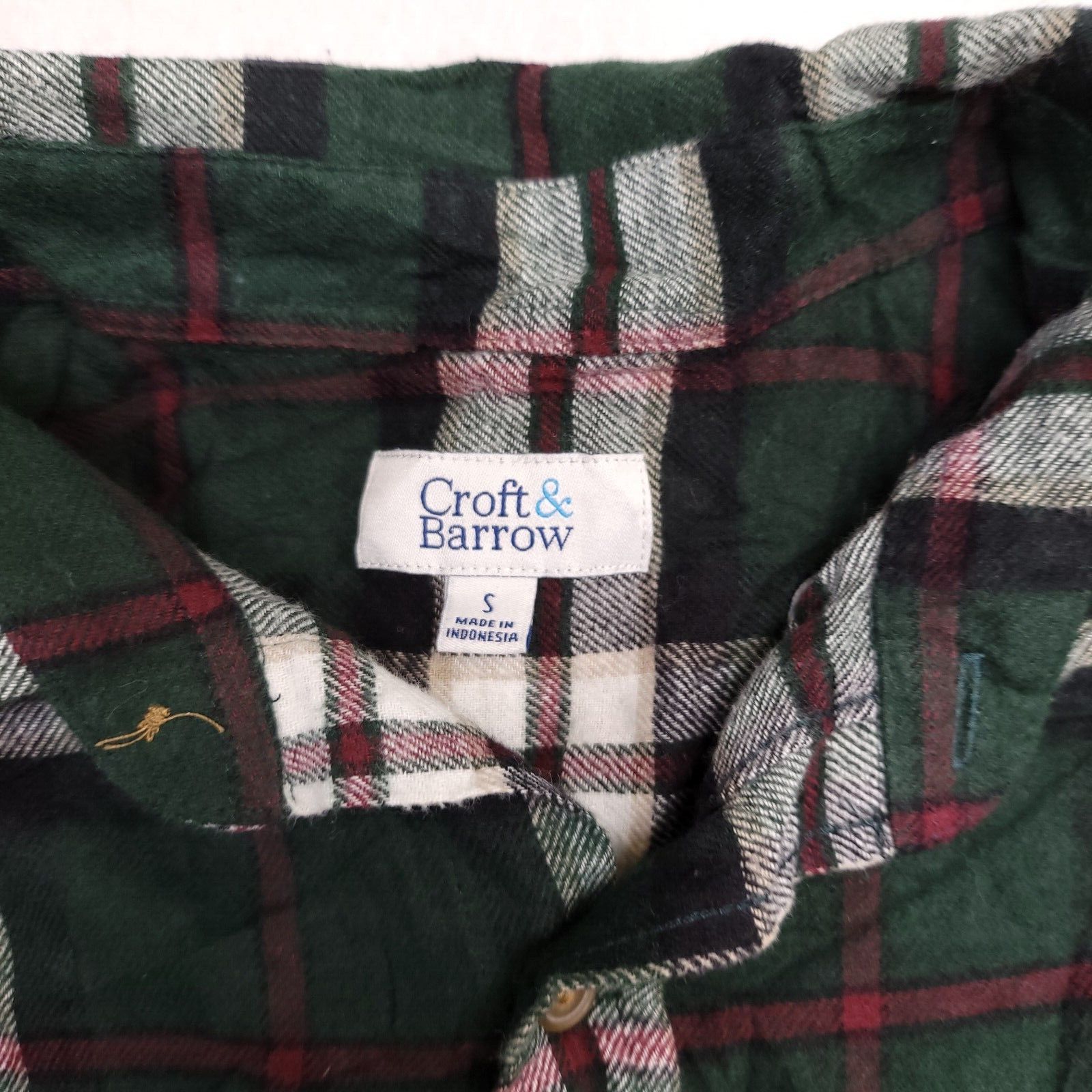 Croft & Barrow Croft & Barrow Tartan Flannel Shirt Mens Size Large L Green Size US L / EU 52-54 / 3 - 3 Thumbnail