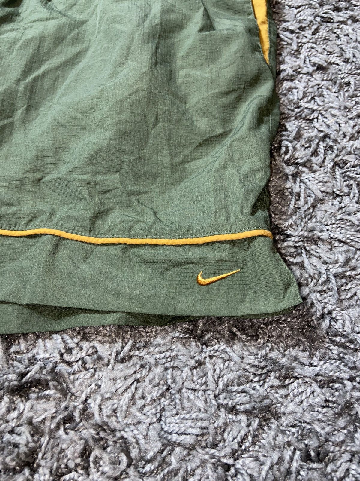 Nike × Vintage NIKE VINTAGE 00s NYLON MILITARY HUNTER STYLE SWOOSH SHORTS Size US 31 - 3 Thumbnail