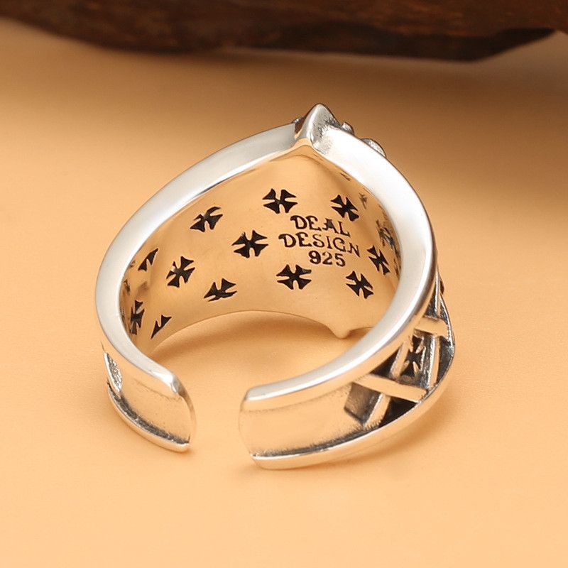 Vintage Resizable Punk Wind Anchor Mechanical Ring Size ONE SIZE - 4 Thumbnail