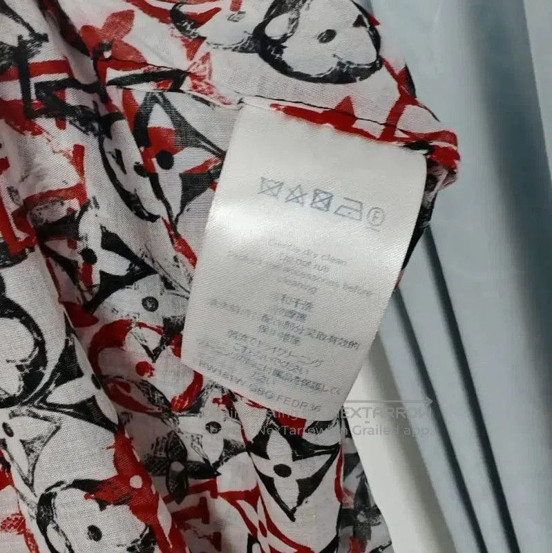 Louis Vuitton Louis Vuitton Red Summer Silk Logo Dress . Size S / US 4 / IT 40 - 7 Thumbnail