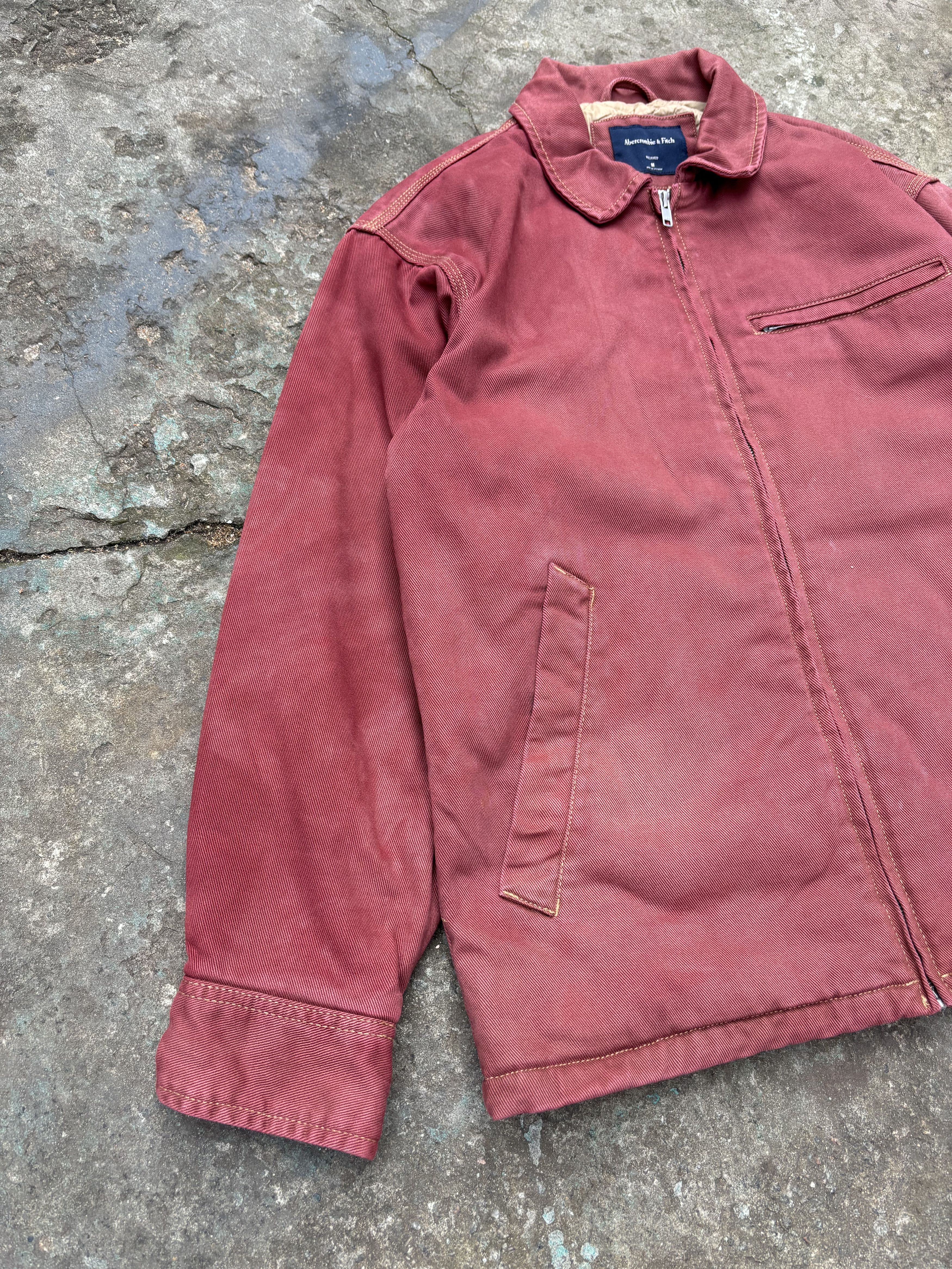 Abercrombie & Fitch Abercrombie Fitch Garment Dyed Canvas Work Insulated Jacket Size US M / EU 48-50 / 2 - 5 Thumbnail