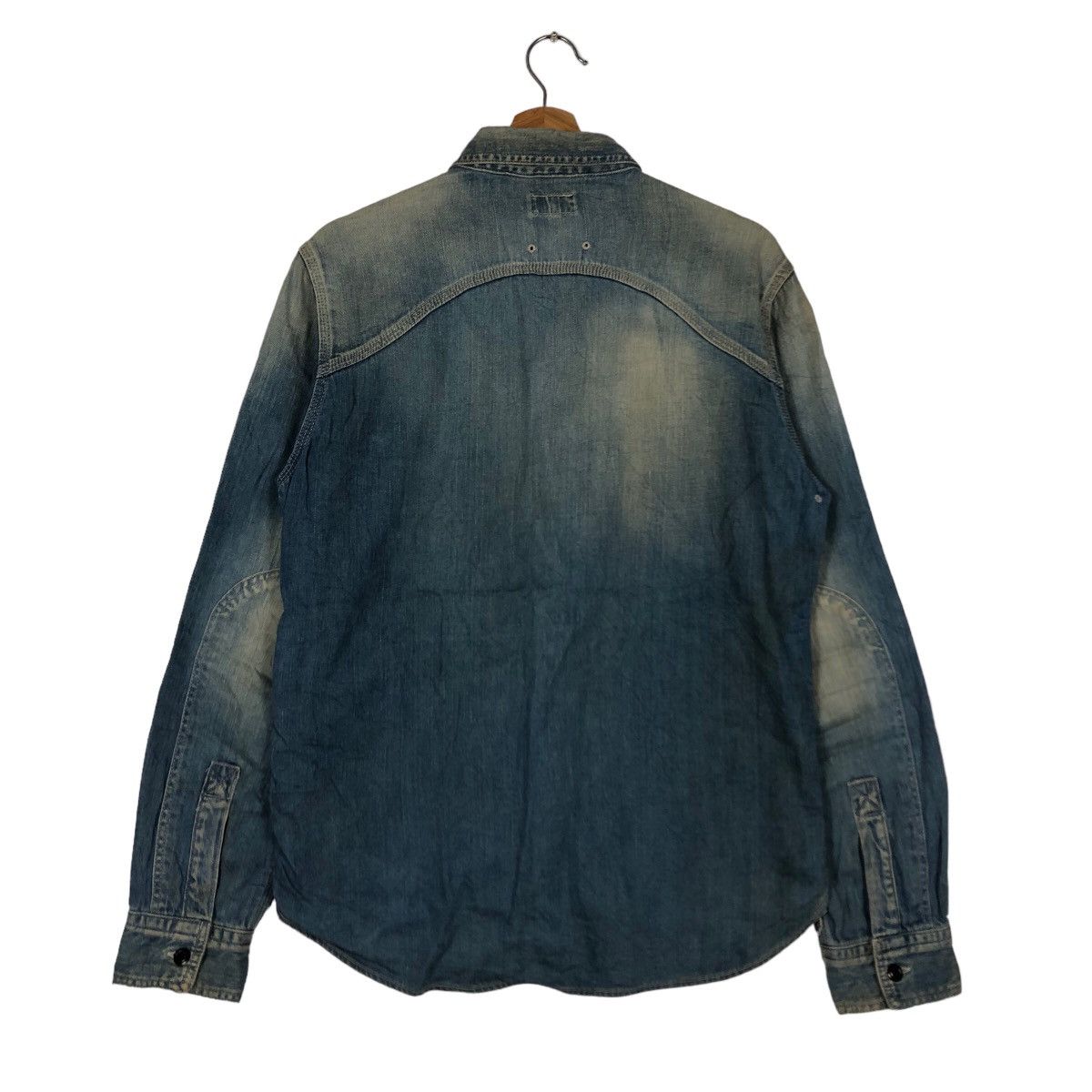 Japanese Brand 🔥90’s Work Wear Gowest Art of Blues Chambray Jacket Denim Size US M / EU 48-50 / 2 - 8 Thumbnail