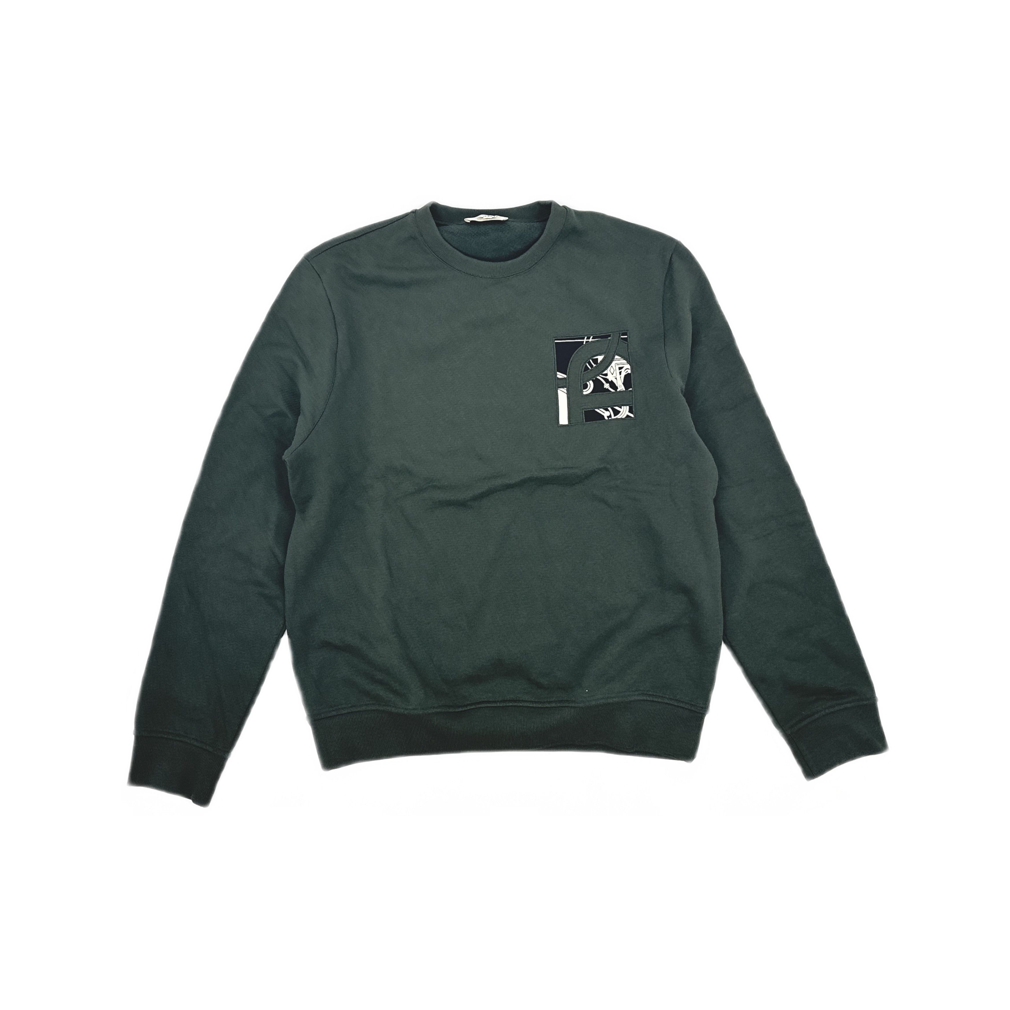 Hermes Hermès Logo Patch Sweatshirt Size L Size US L / EU 52-54 / 3 - 1 Thumbnail