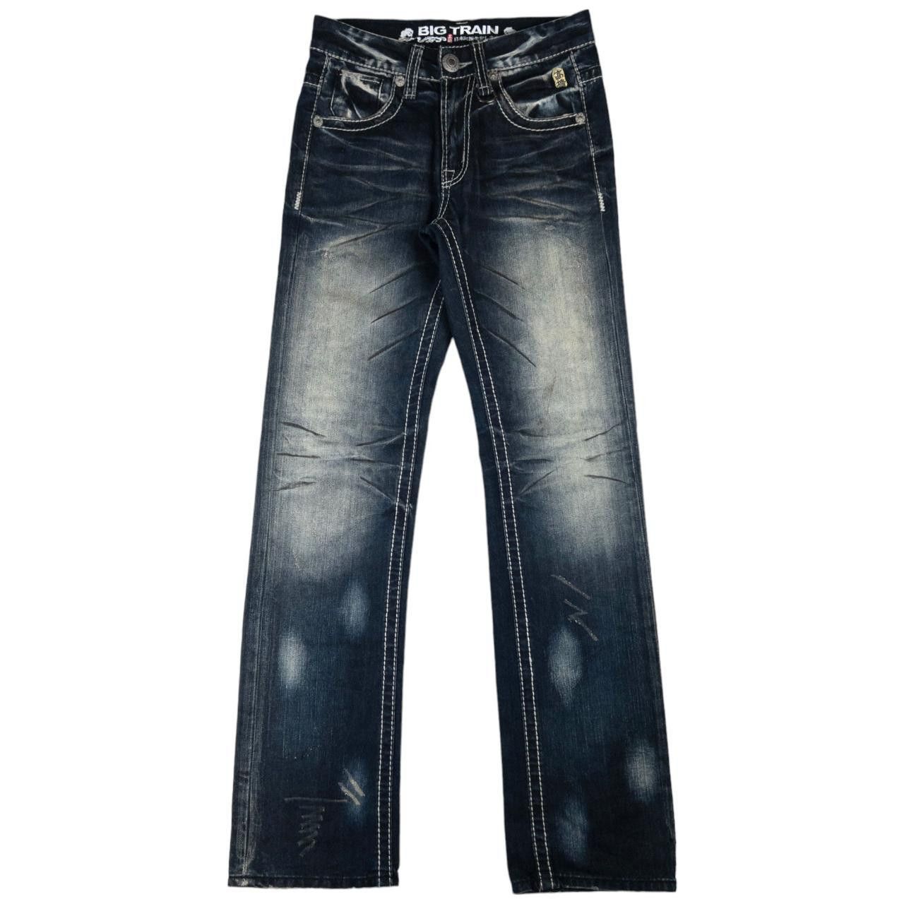 Other Vintage Big Train Japanese Embroidered Denim Jeans Size W29 Size US 29 - 3 Thumbnail