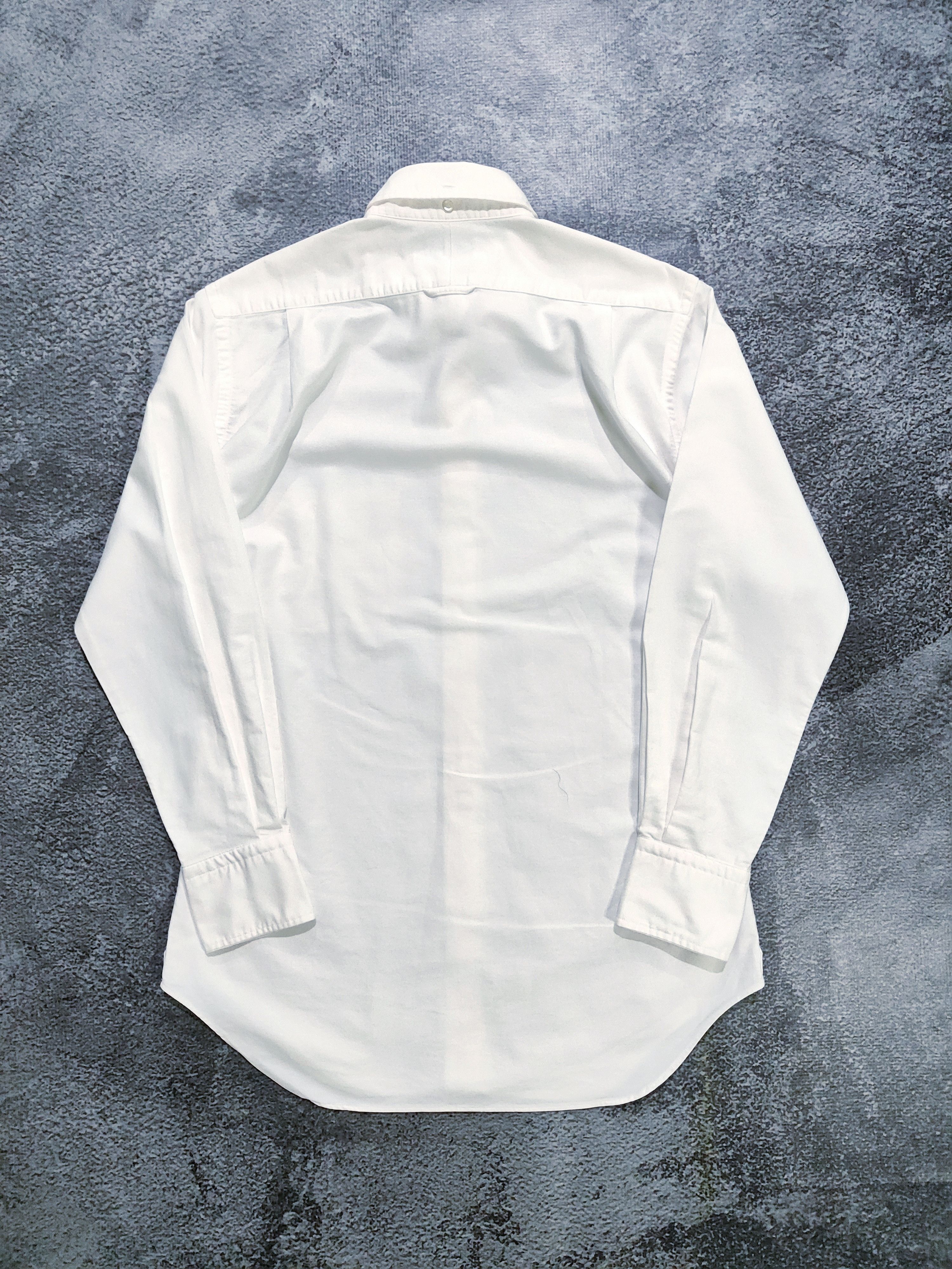 Thom Browne Thom Browne White Oxford Shirts Button Up Size US M / EU 48-50 / 2 - 2 Thumbnail
