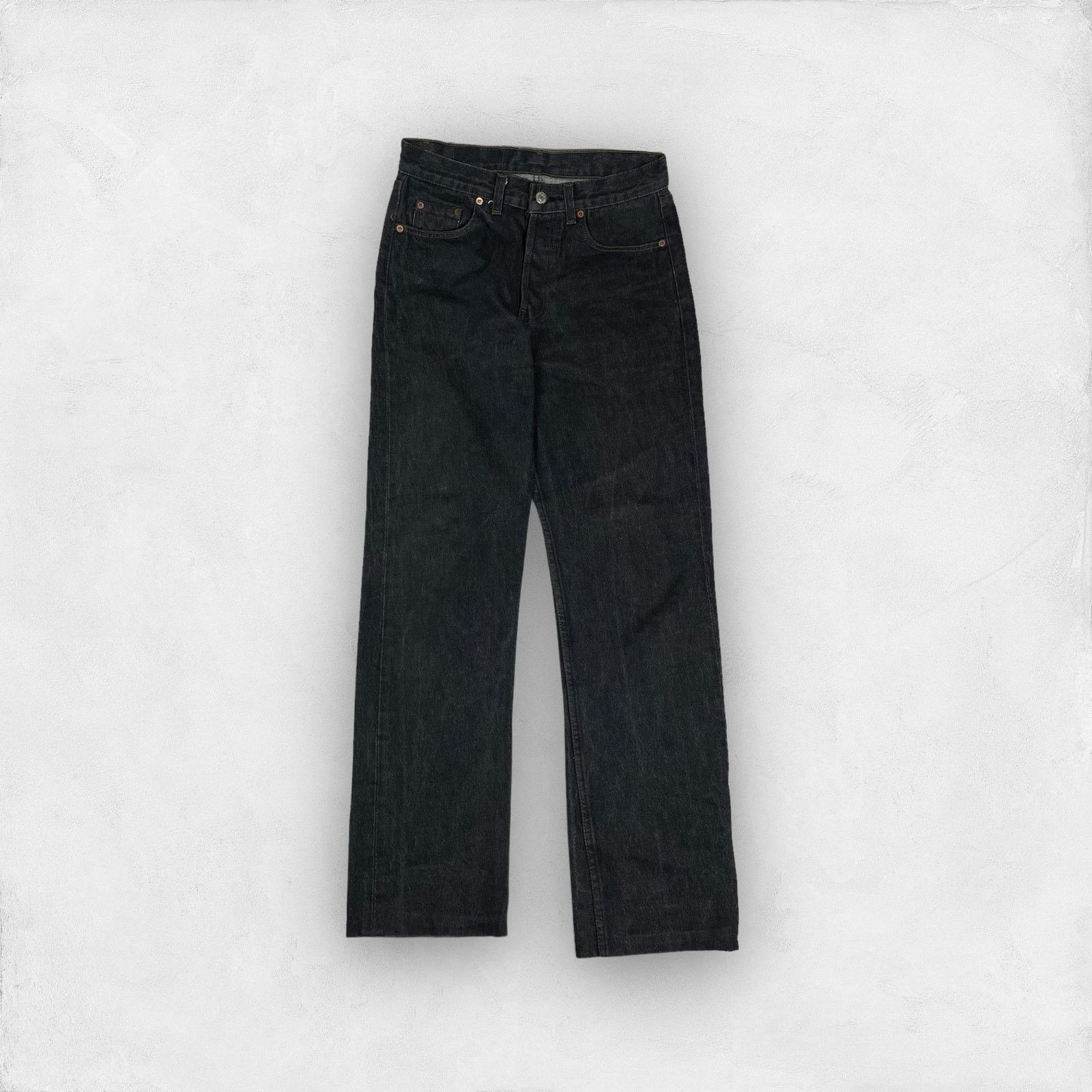 Levi's × Vintage Levi's 501 Men's Gray Cotton Denim Straight Leg Jeans 30x34 Size US 30 / EU 46 - 2 Thumbnail