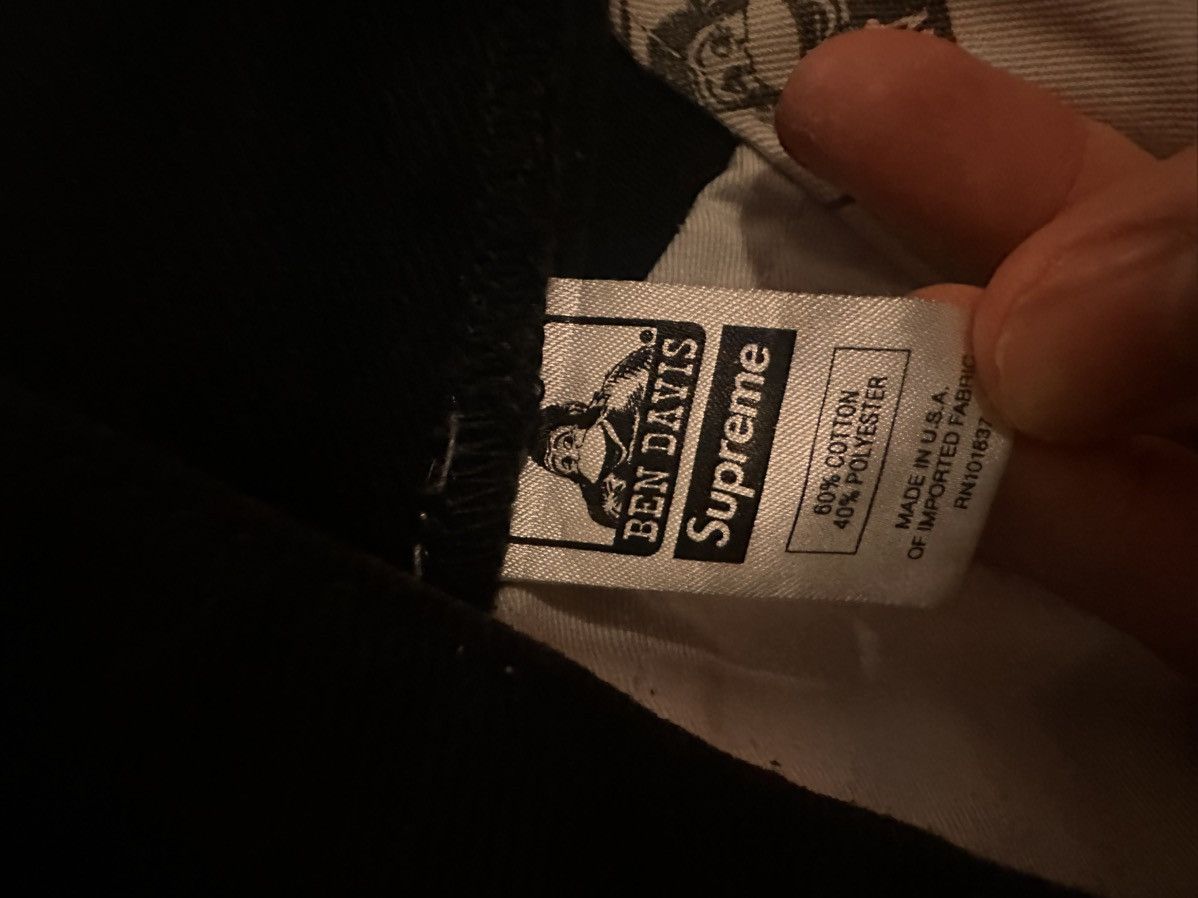 Supreme RARE FW19 SUPREME x BEN DAVIS WORK PANTS OLD ENGLISH LOGO Size US 30 / EU 46 - 5 Thumbnail