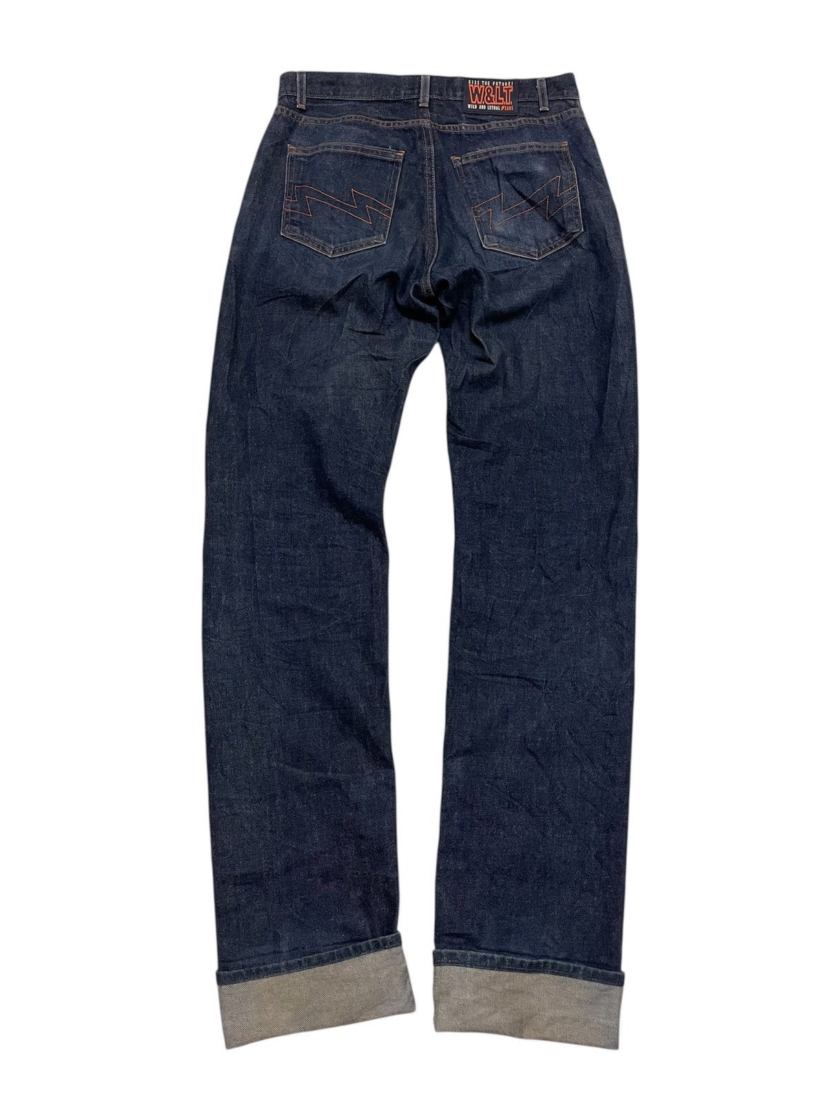 Walter Van Beirendonck Vtg W&LT Wild & Lethal Trash Extra Length Selvedge Jeans Size US 31 - 4 Thumbnail
