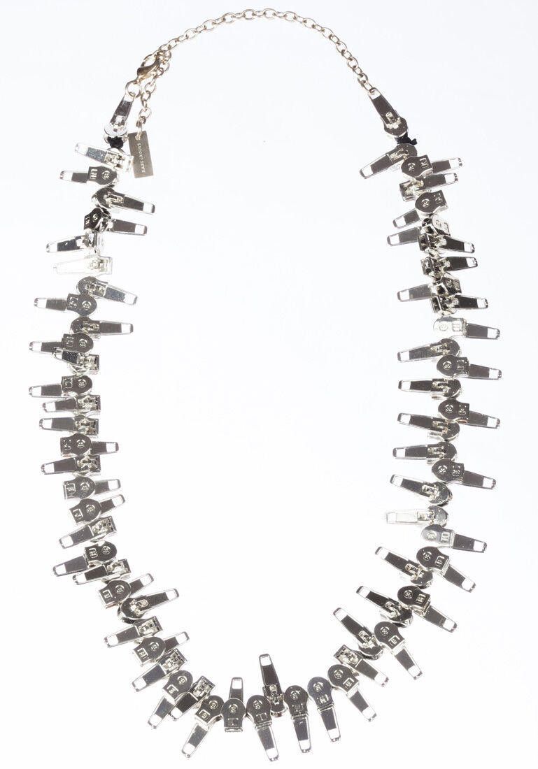 Marc Jacobs Marc Jacobs Silver Tone Statement Punk Zipper Necklace Size ONE SIZE - 1 Thumbnail