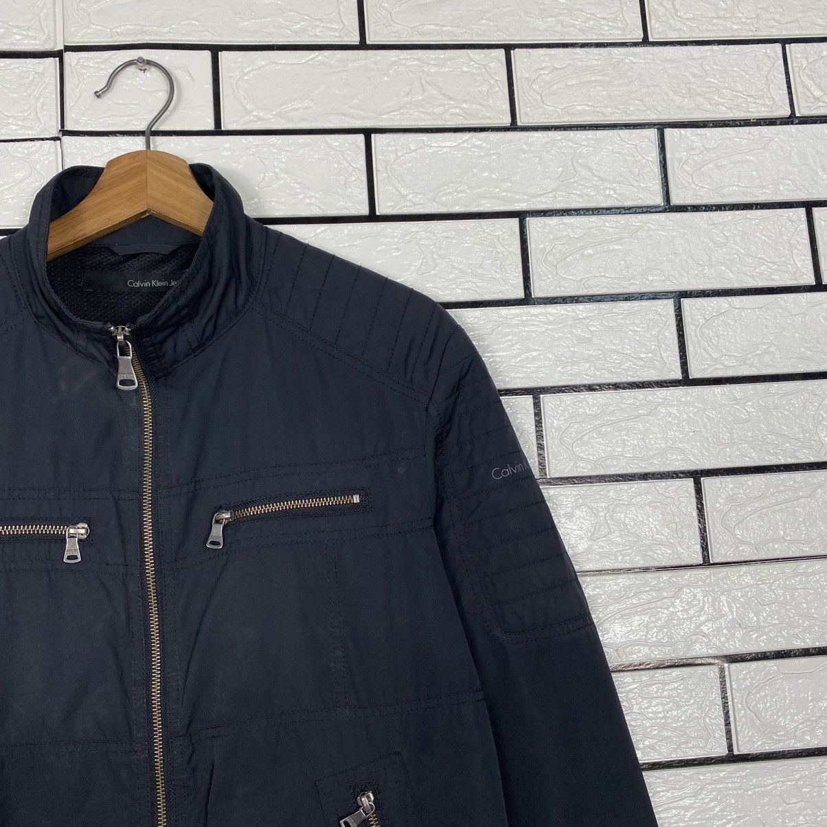 Calvin Klein 📌Vintage Zipper Bomber Jacket Calvin Klein Jeans Size US M / EU 48-50 / 2 - 7 Thumbnail