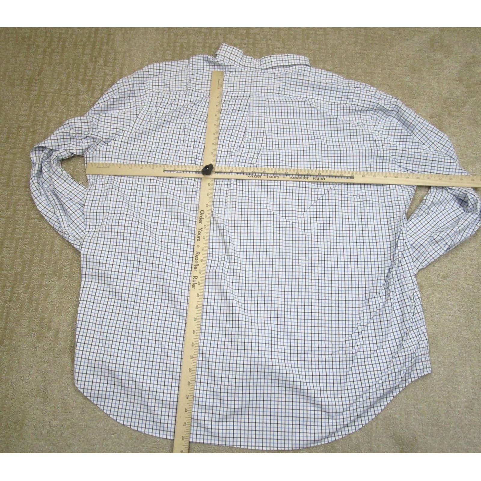 Ralph Lauren Ralph Lauren Shirt Mens 3XB Blue Check Performance Long Sleeve Button-Down Shirt Men Big 3X Blue Check Size US XXL / EU 58 / 5 - 4 Thumbnail