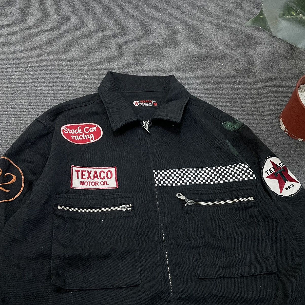 Vintage Vintage 90s Texaco Motor Oil Worker Jacket Size US M / EU 48-50 / 2 - 2 Thumbnail