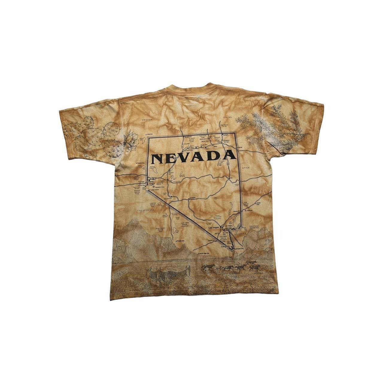 Gildan × Vintage Vintage Nevada Map AOP T-Shirt Size US L / EU 52-54 / 3 - 2 Thumbnail