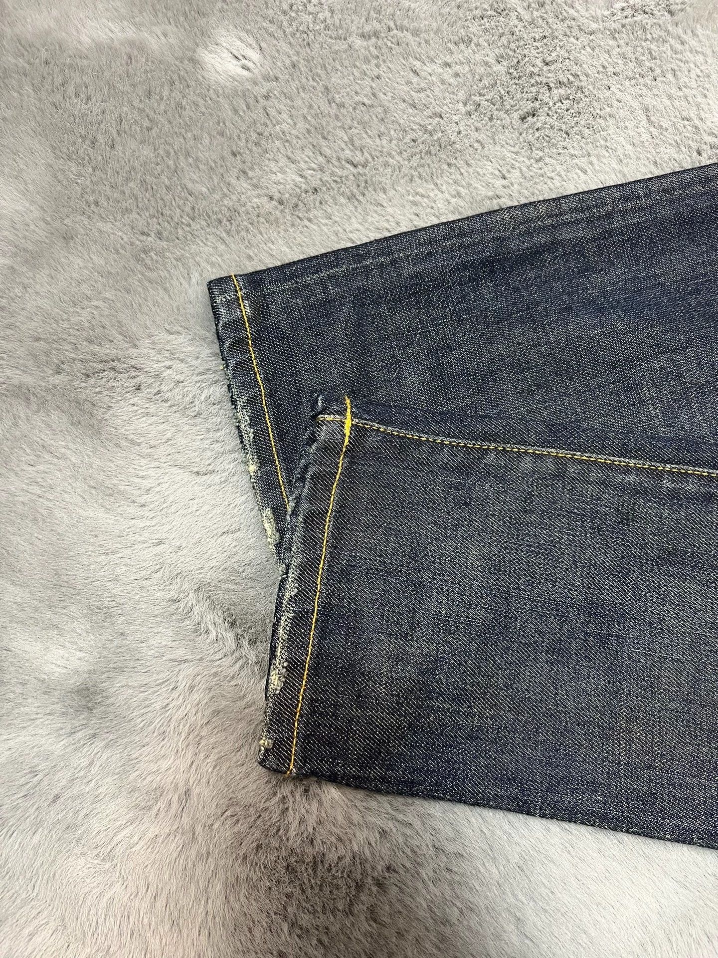 Saint Laurent Paris SLP blue yellow mud wash basic jeans Size US 30 / EU 46 - 3 Thumbnail