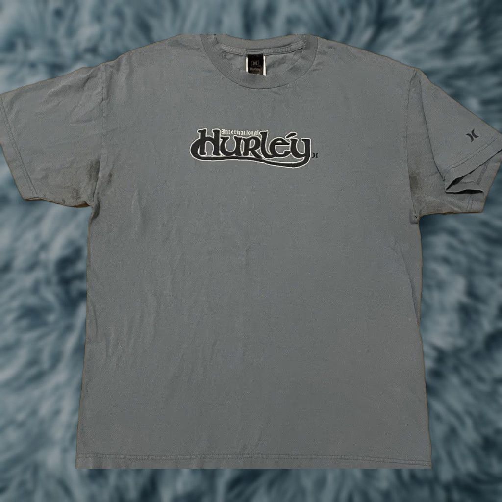 Quiksilver VINTAGE Hurley T-Shirt M Blue Distressed Surf Skate 90s Y2K Grunge Ocean Beach Billabong Thrashed USA Rock Retro Gear Mens Size US M / EU 48-50 / 2 - 1 Thumbnail