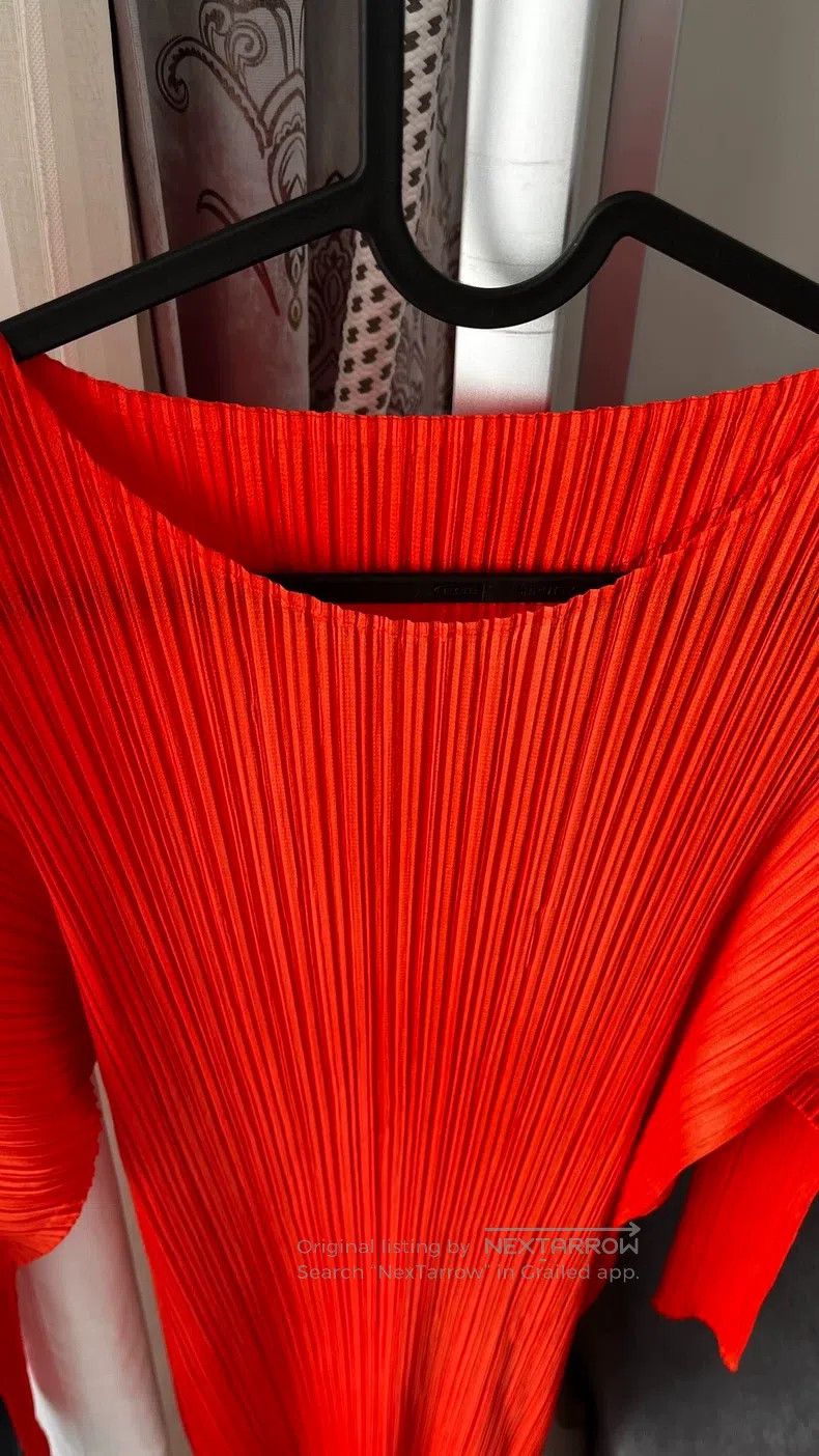 Issey Miyake Issey Miyake Red Dress Size L / US 10 / IT 46 - 3 Thumbnail
