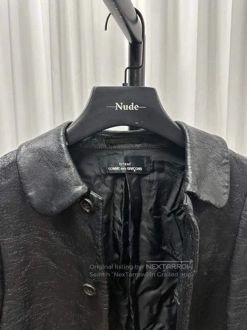 Comme des Garcons Comme des Garcons Tricot Faux Leather Jacket. Size US XS / EU 42 / 0 - 7 Thumbnail