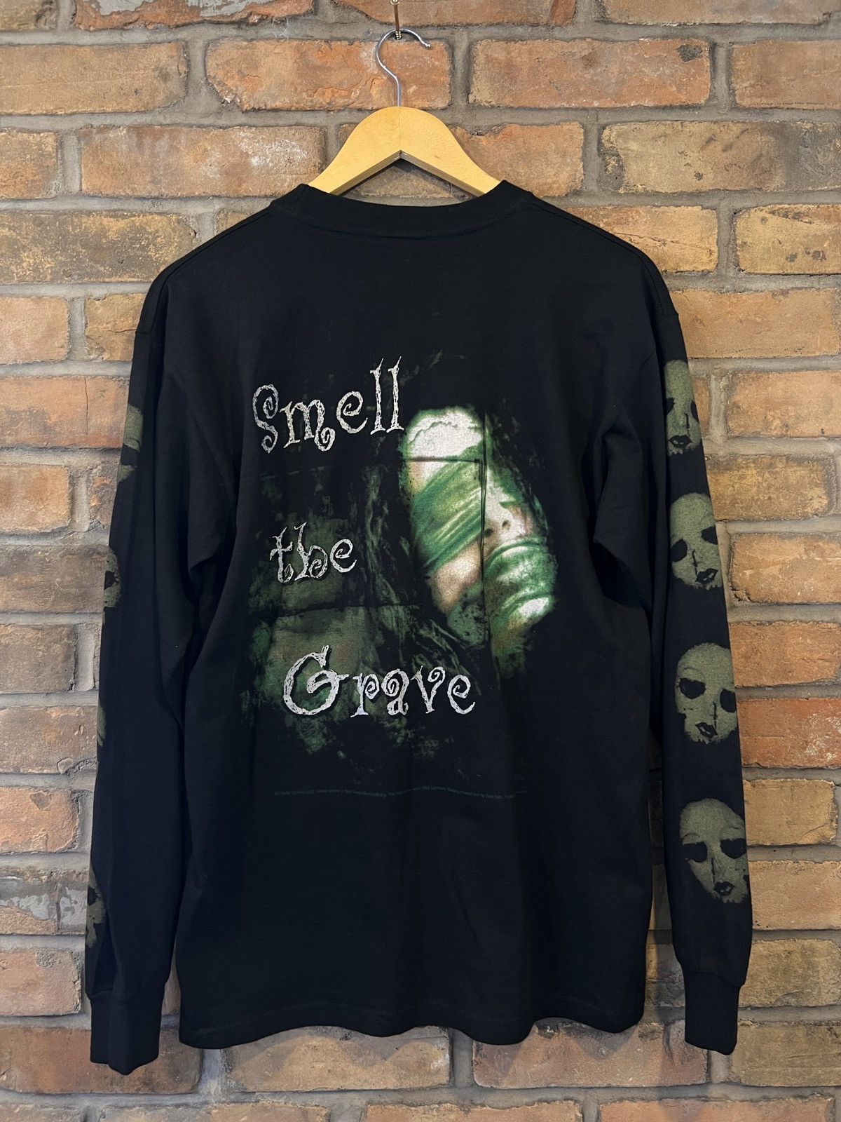Band Tees 03’ Cradle Of Filth “Smell The Grave” Long Sleeve T Shirt Size US M / EU 48-50 / 2 - 2 Thumbnail