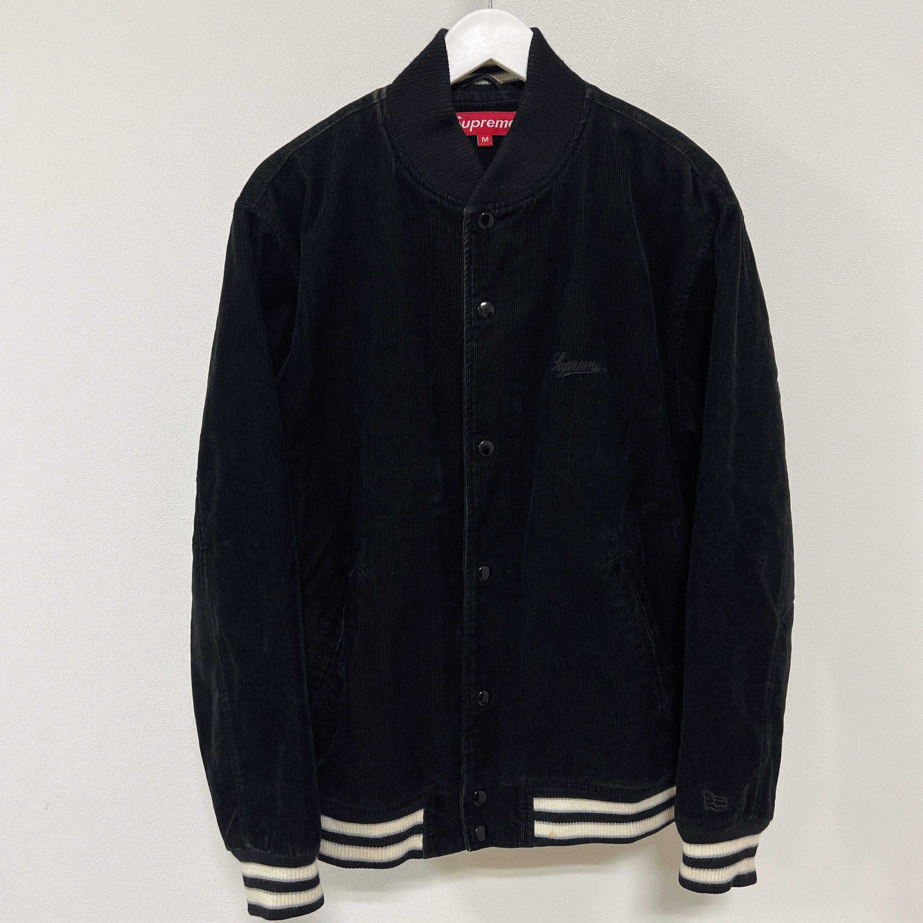 Supreme Supreme AW08 World Famous Corduroy Varsity Jacket Black Size US M / EU 48-50 / 2 - 3 Thumbnail
