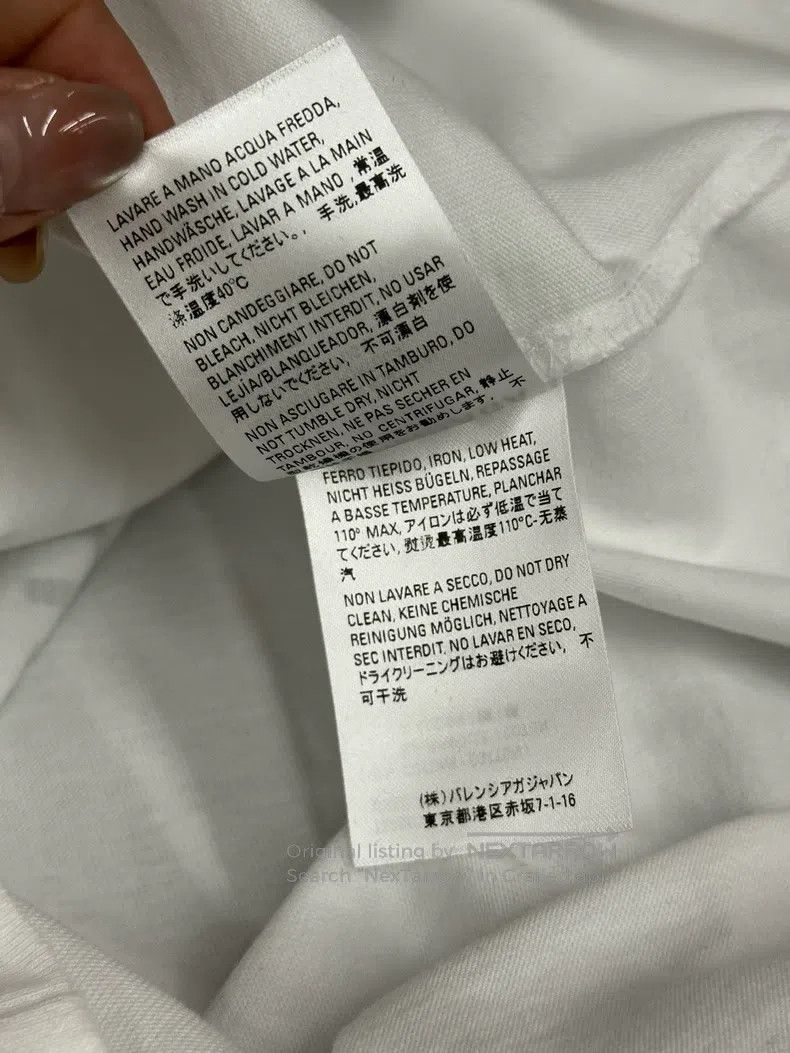 Balenciaga Balenciaga White letter logo short sleeve T-shirt top Size US S / EU 44-46 / 1 - 6 Thumbnail