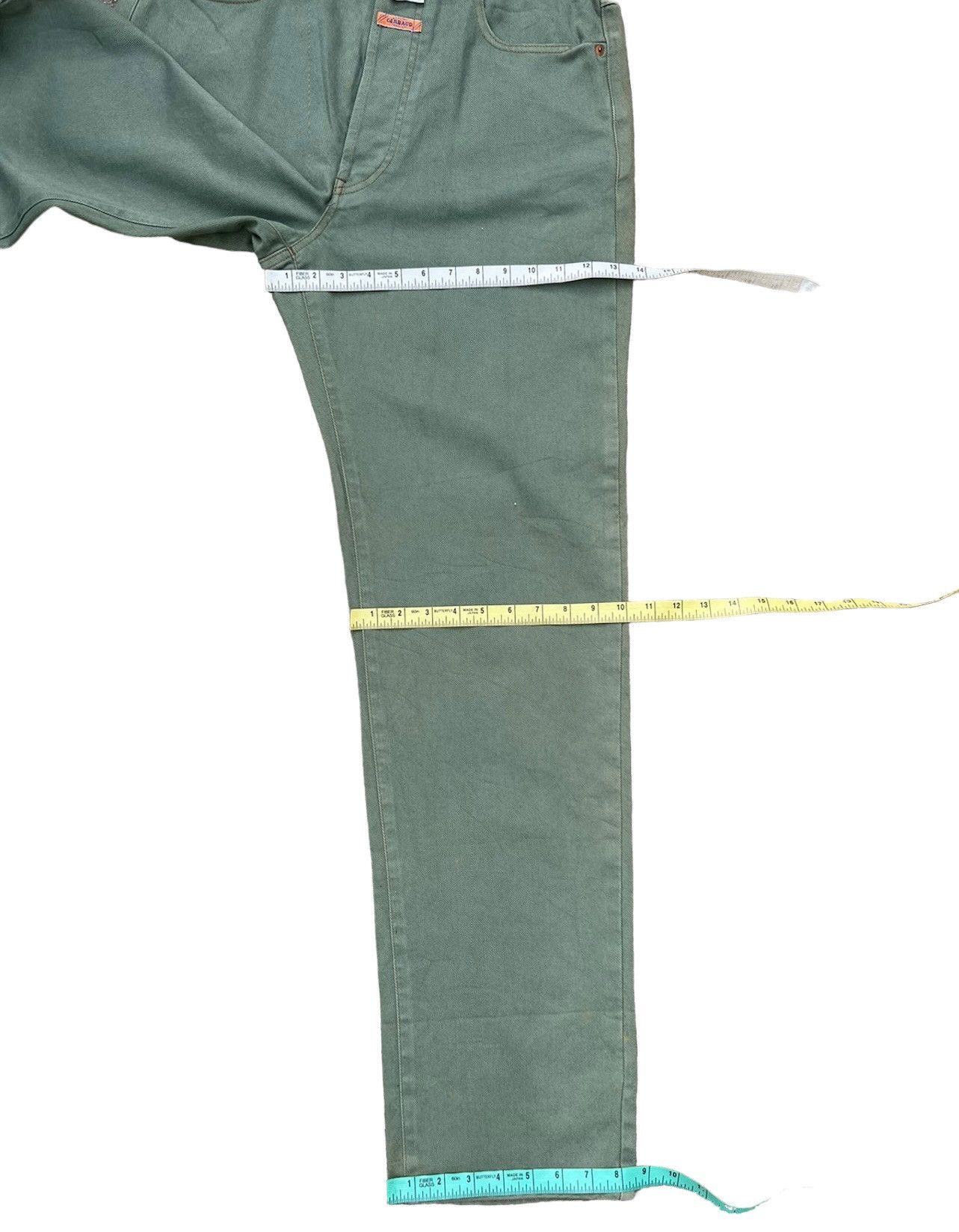 Marithe + Francois Girbaud Vintage 90s MFG Sun Fade Green Denim Baggy Jeans Size US 32 / EU 48 - 4 Thumbnail