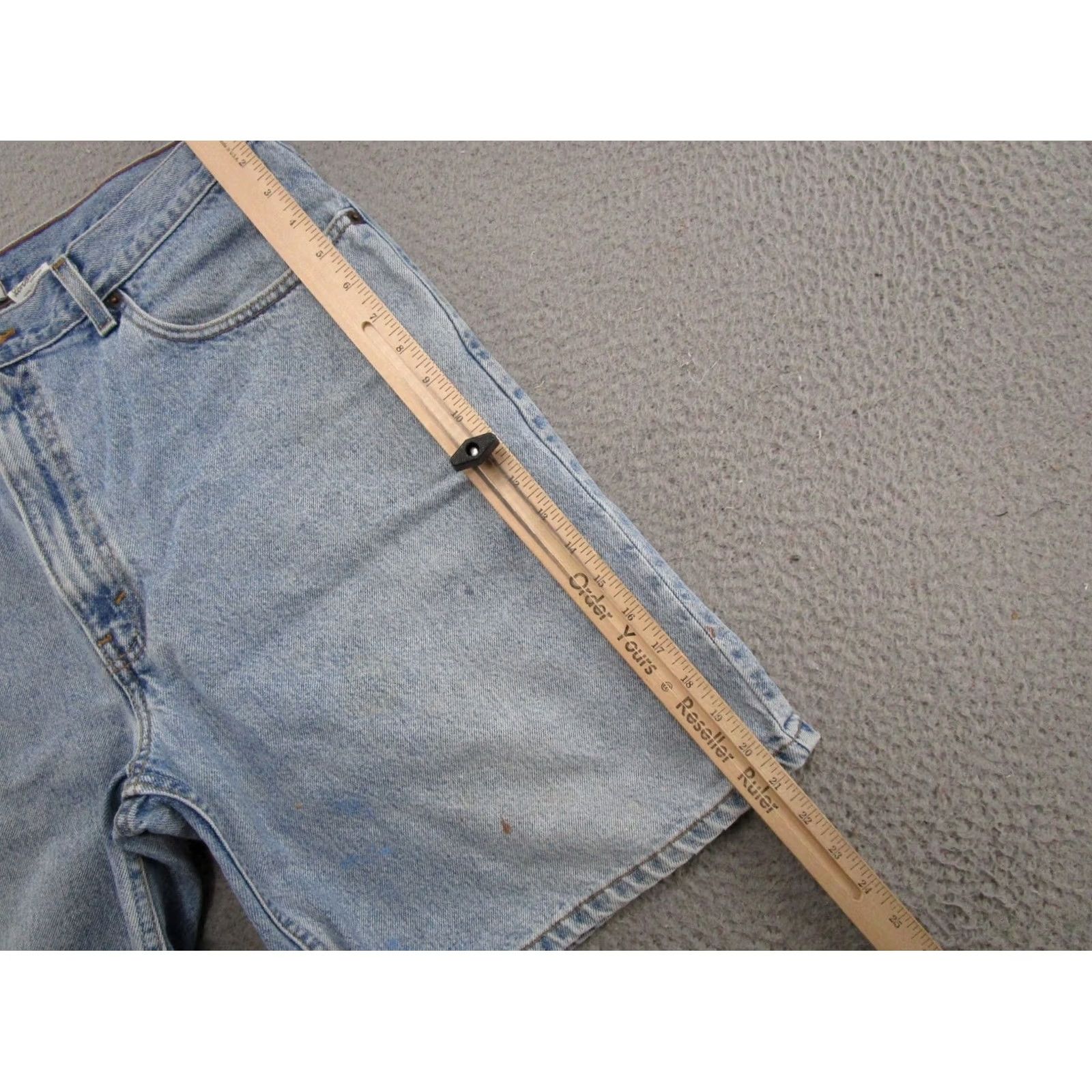 Levi's VTG Levi's Signature Relaxed Fit Bermuda Denim Short Blue 5-Pocket 38 Mens Summer Vintage 90s Baggy Jorts Size US 38 / EU 54 - 6 Thumbnail