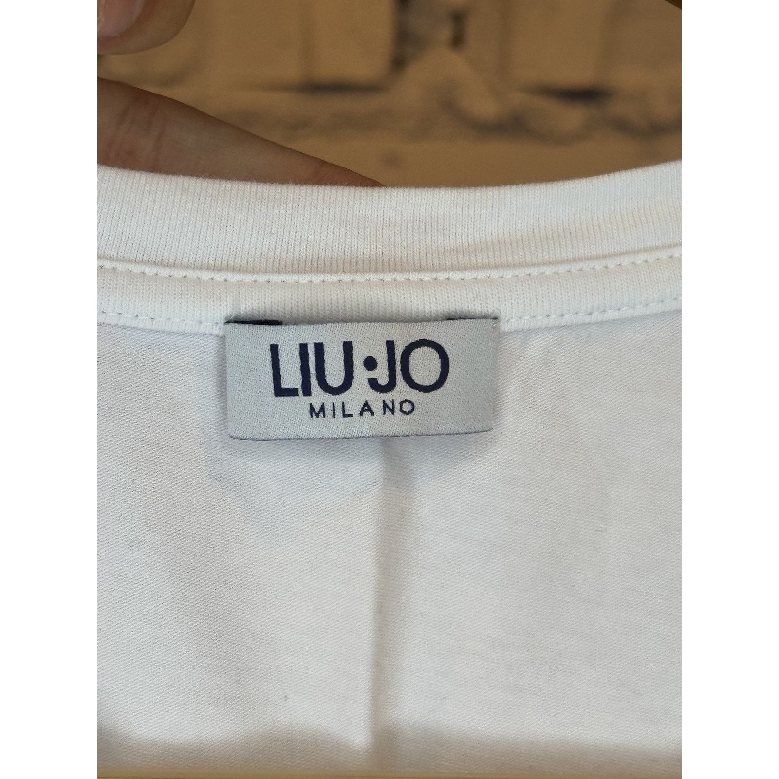 Liu Jo Liu Jo Shirt Medium White Milano Short Sleeve Italy Tee Size M / US 6-8 / IT 42-44 - 2 Thumbnail