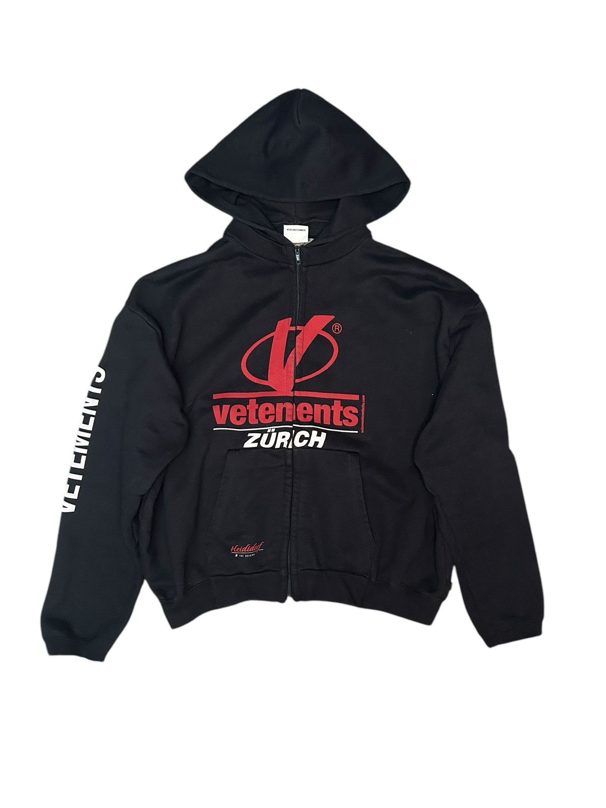 Vetements S/S 18 Zurich Zip Up Hoodie | Grailed Vetements S/S 18 Zurich Zip Up Hoodie | Grailed