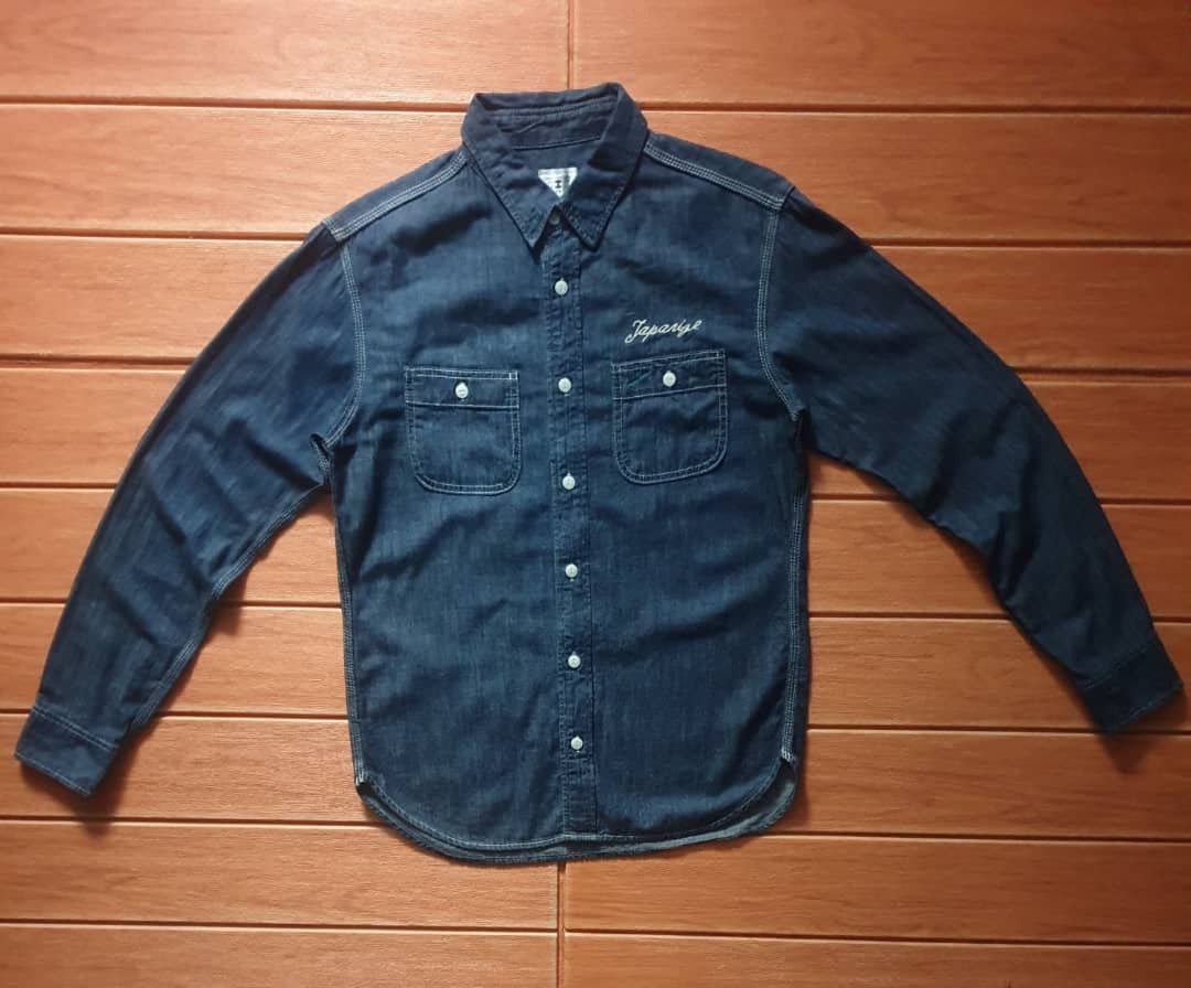 If Six Was Nine 💥Takeo kikuchi Japanese brand chambray shirt Size US M / EU 48-50 / 2 - 1 Thumbnail