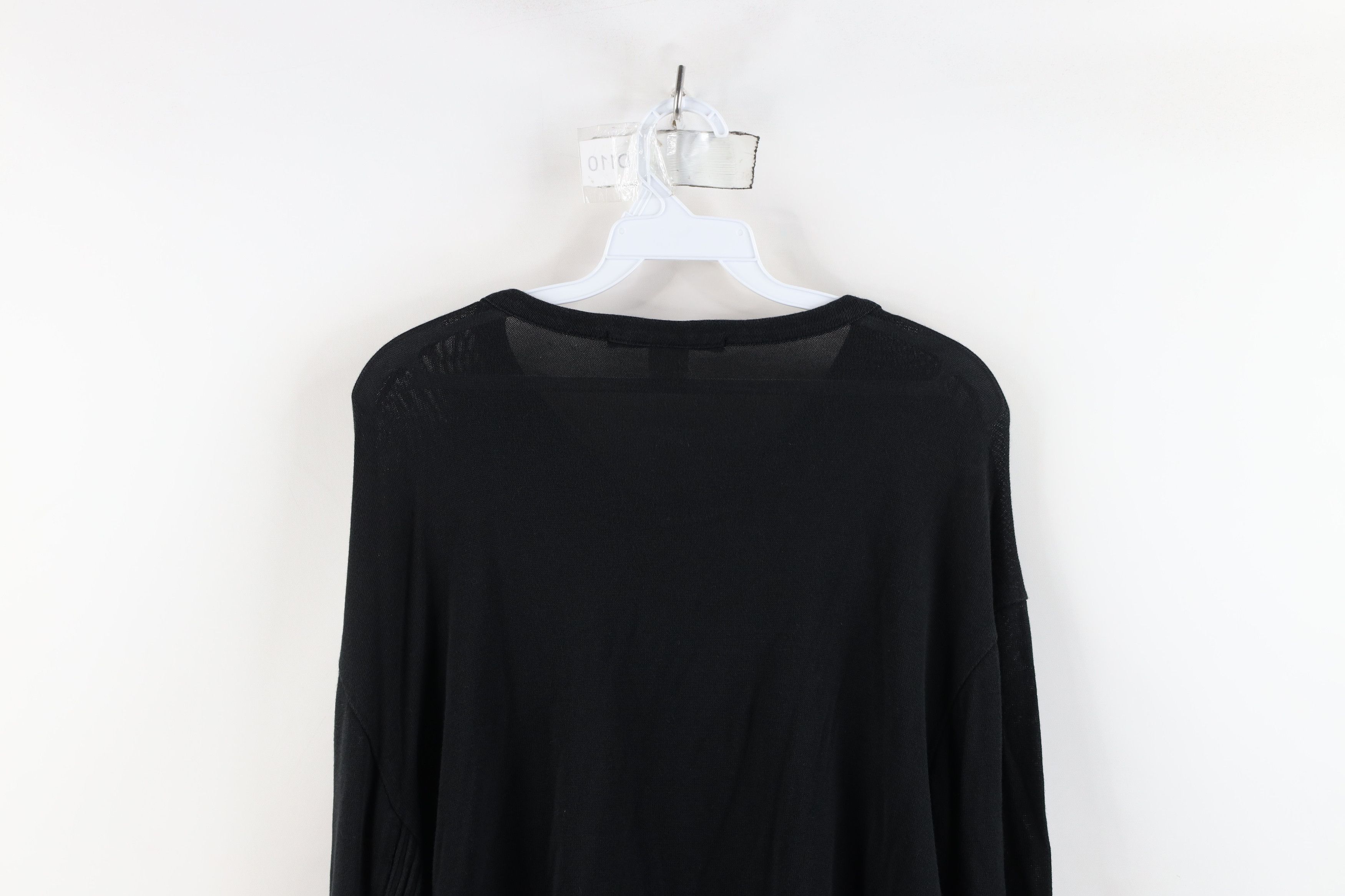 Vintage Vintage 90s Streetwear Lightweight Ribbed Knit Sweater Black Size US XL / EU 56 / 4 - 12 Thumbnail