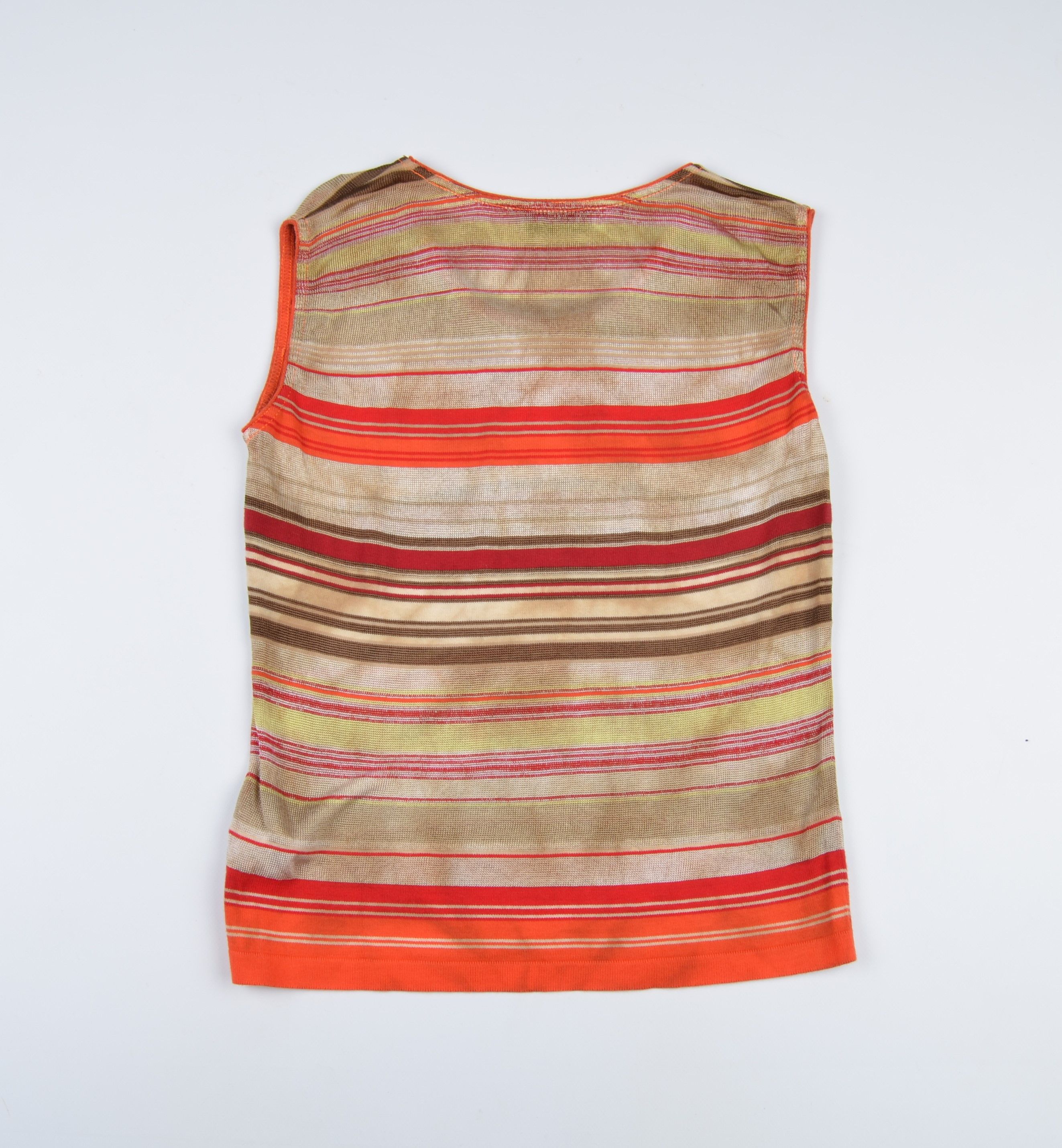 Trussardi × Vintage Vintage Trussardi Jeans Striped Mesh Top Size M / US 6-8 / IT 42-44 - 10 Thumbnail