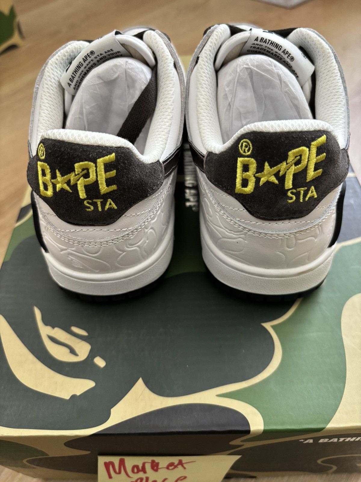Bape A Bathing Ape Bape SK8 Sta White Silver Size US 6 / EU 39 - 4 Thumbnail