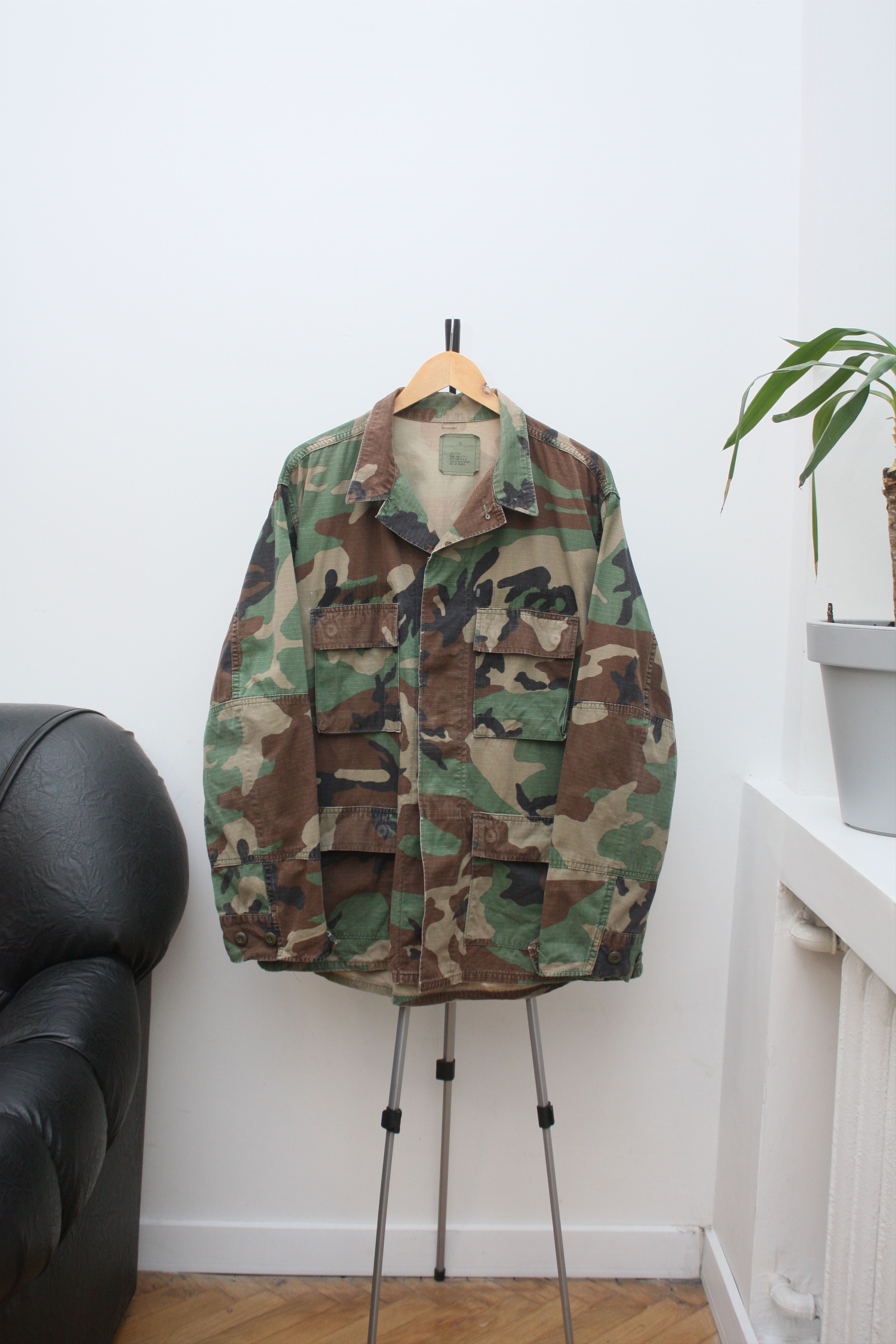 U.S. Army Woodland Camo Vintage Jacket Men's L