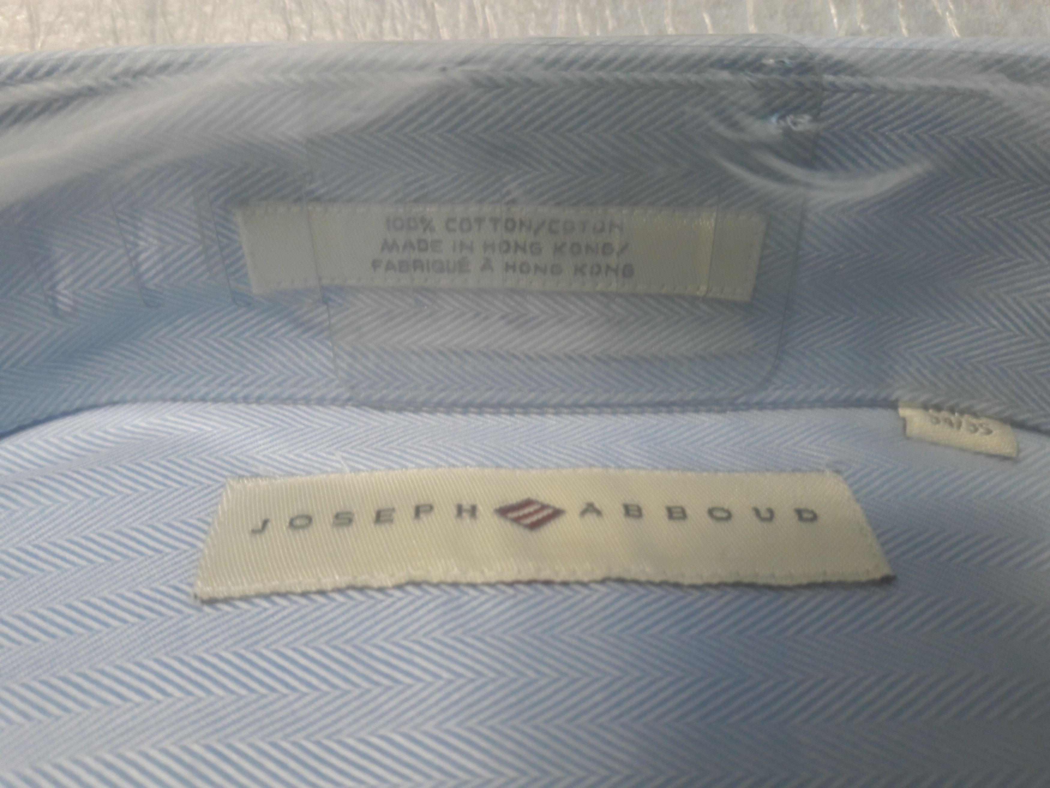 Joseph Abboud French Cuff Dress Shirt | Abboud | Blue | 17 - 1/2 | 34/35 Size US XL / EU 56 / 4 - 3 Thumbnail