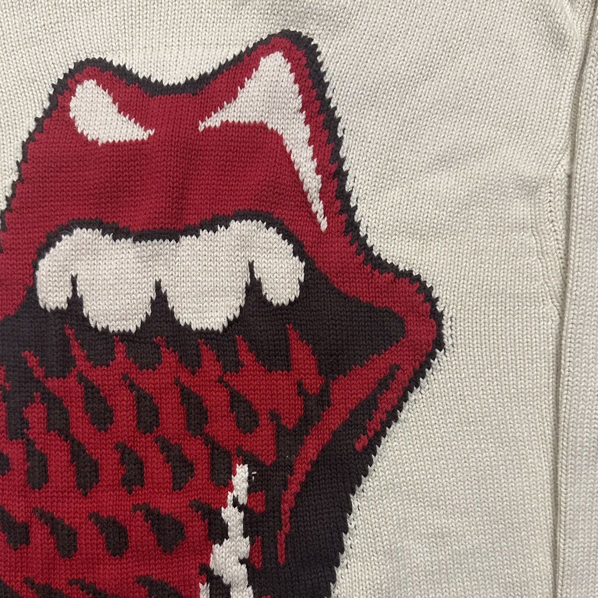 The Rolling Stones × Vintage Rolling Stones Spiked Tongue Knit Sweater Size US S / EU 44-46 / 1 - 3 Thumbnail