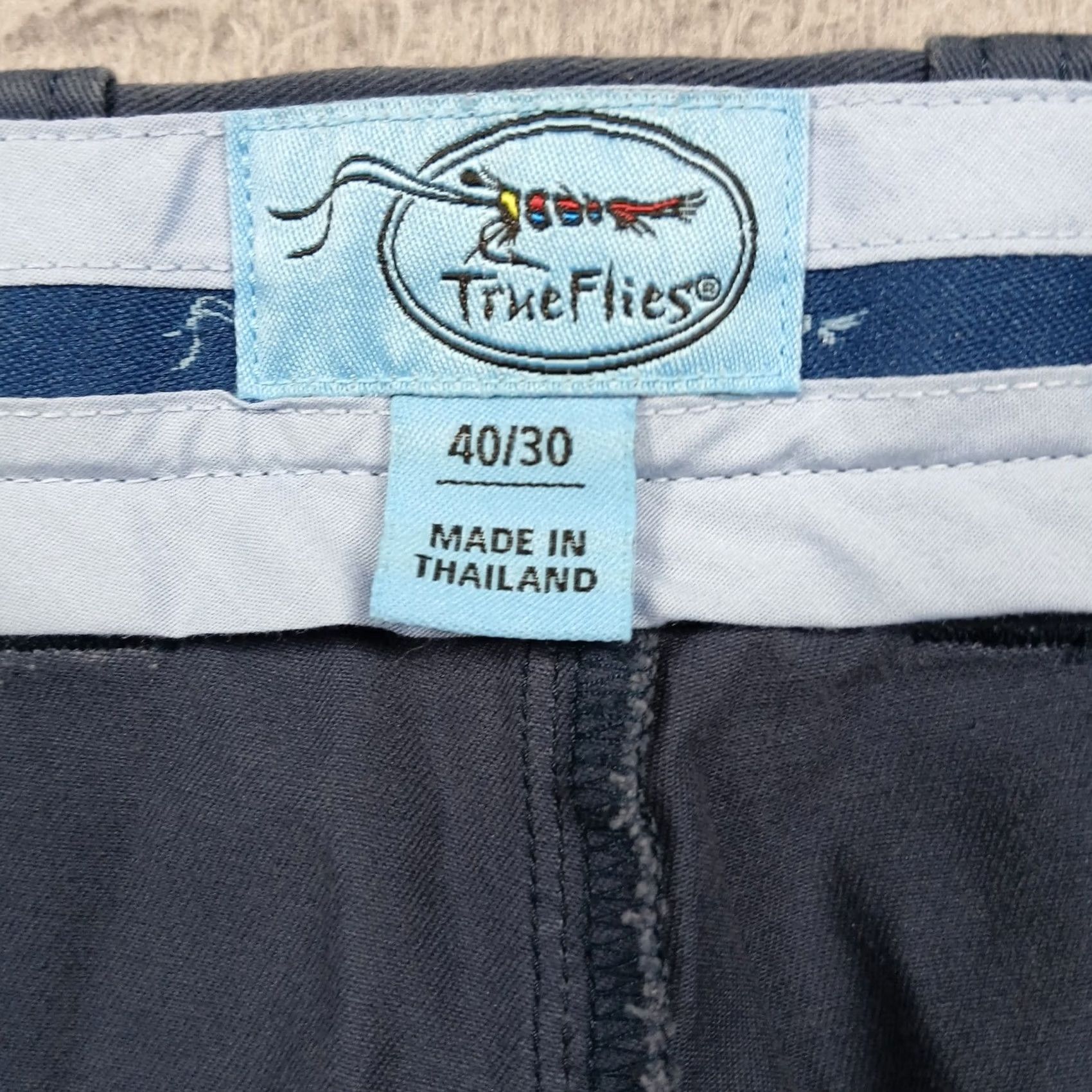Vintage True Flies Pants Men's 40x30 Blue Chino NWT Size US 40 / EU 56 - 6 Thumbnail