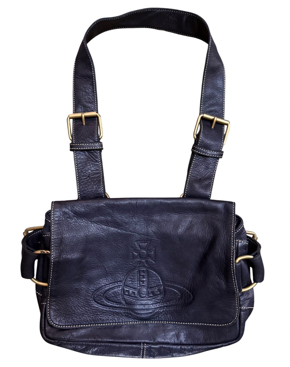 Vivienne Westwood Crossbody Bag Leather Black
