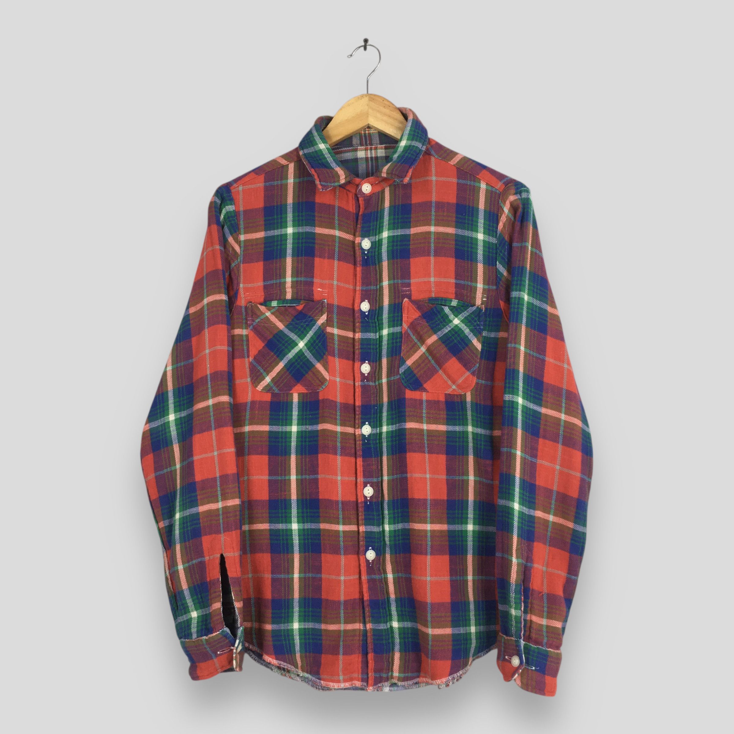 Vintage Vintage Reversible Checkered Red Western Shirt S Size US S / EU 44-46 / 1 - 1 Thumbnail