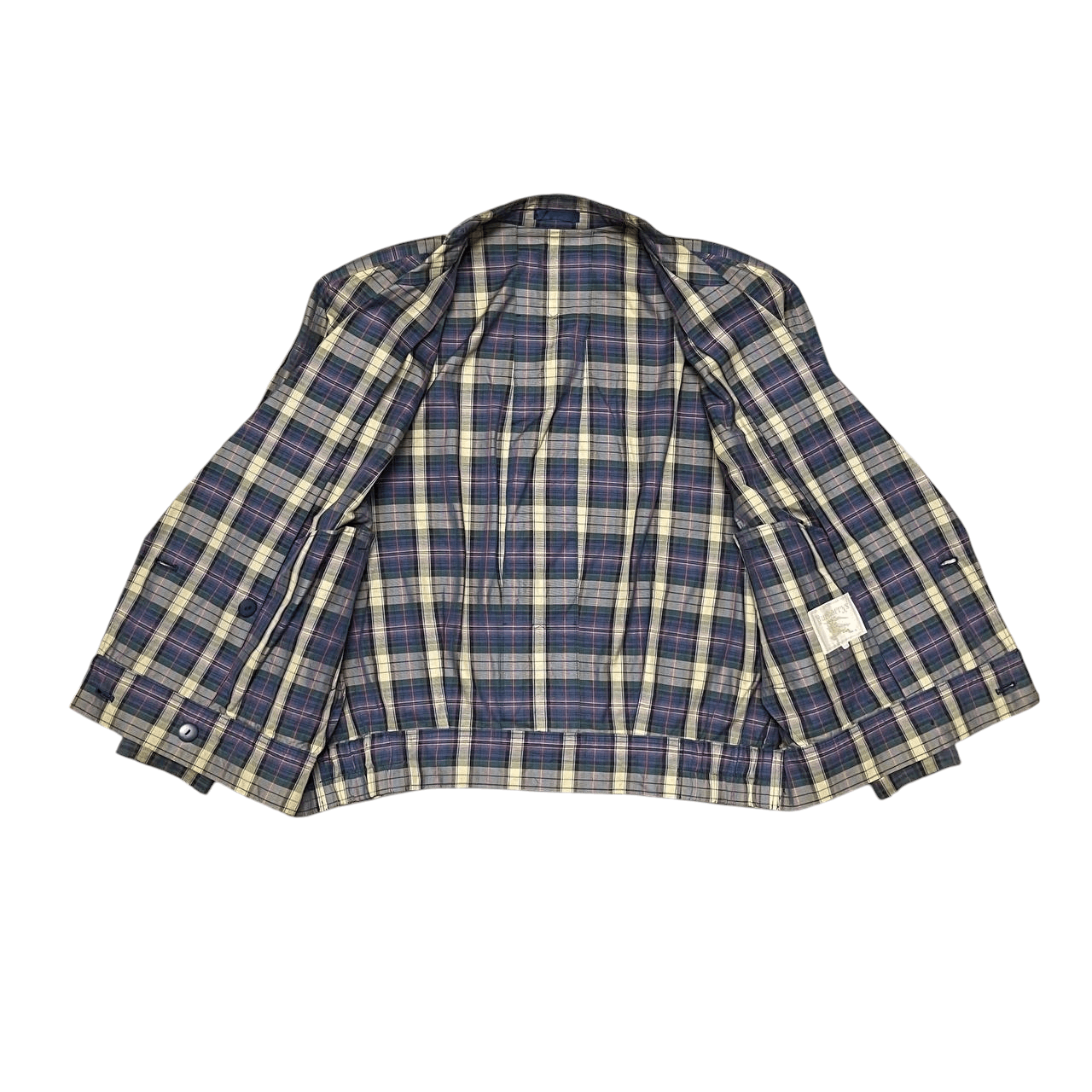 Burberry Vintage 90's Burberry Checkered Gold Button Jacket Size US M / EU 48-50 / 2 - 7 Thumbnail
