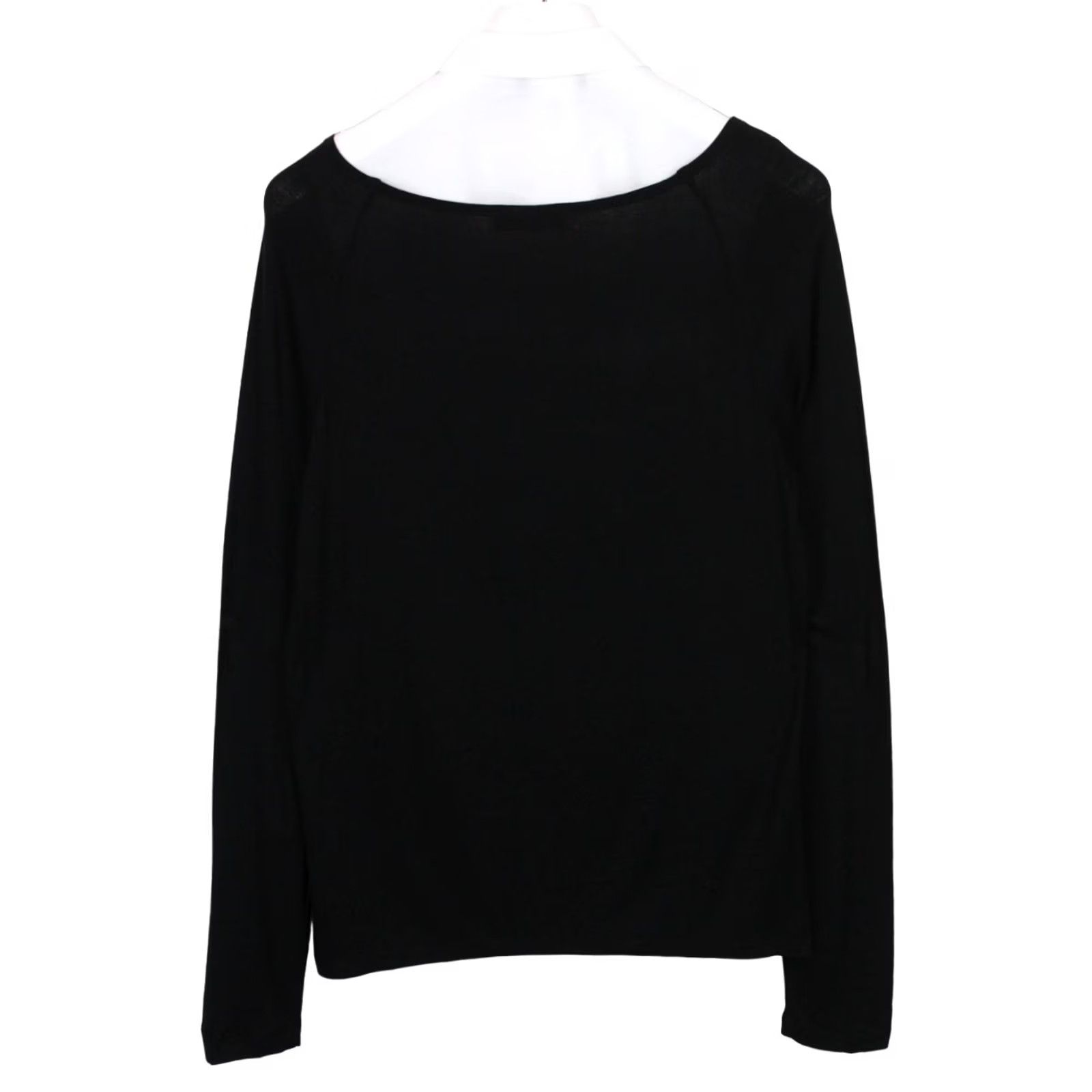 Cop Copine COP COPINE Nagai Blouse Women L Stretch Black Collared Shirt Size L / US 10 / IT 46 - 5 Thumbnail
